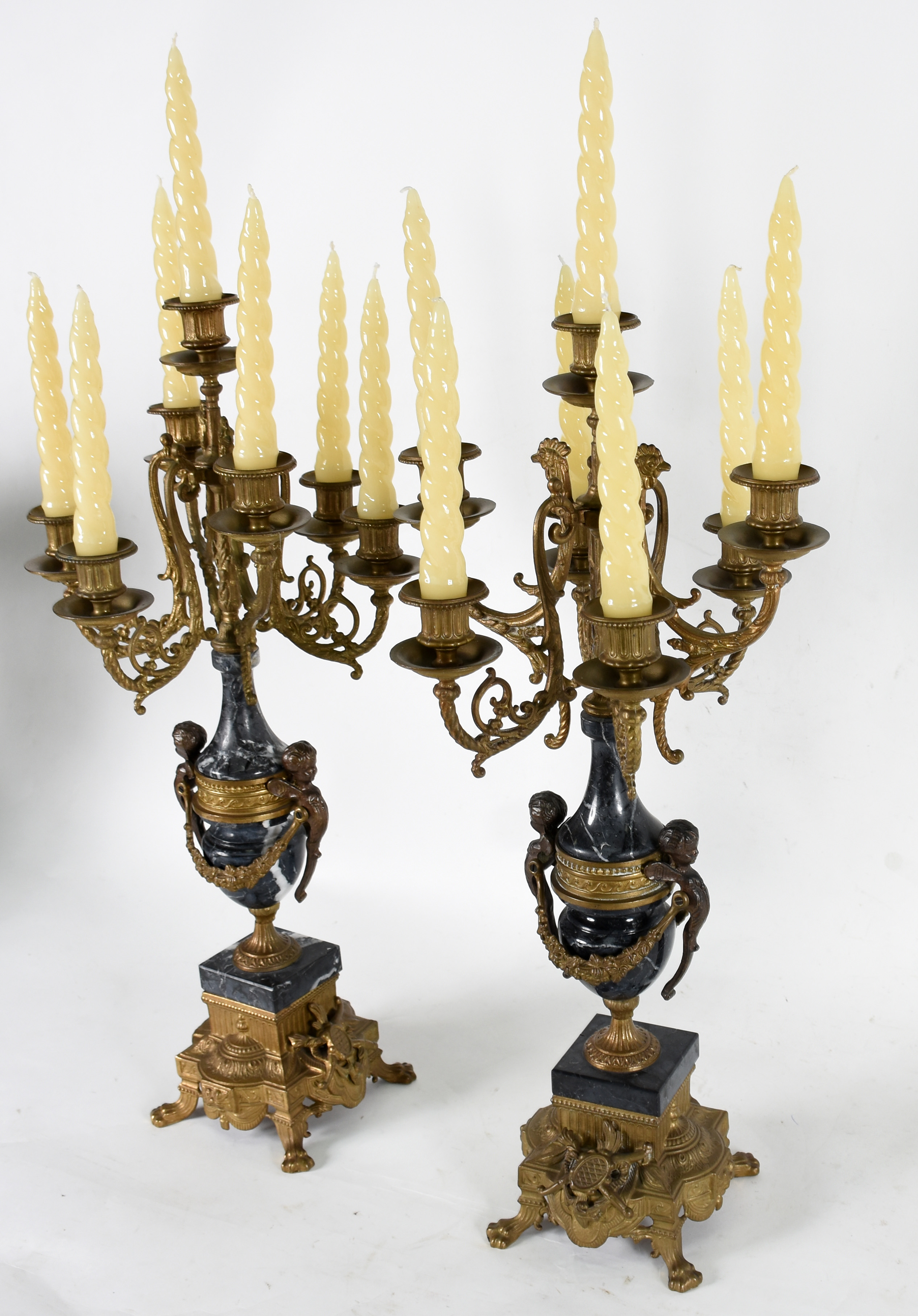 Par de candelabros Italianos para 7 velas cada. - foto 4 de 6