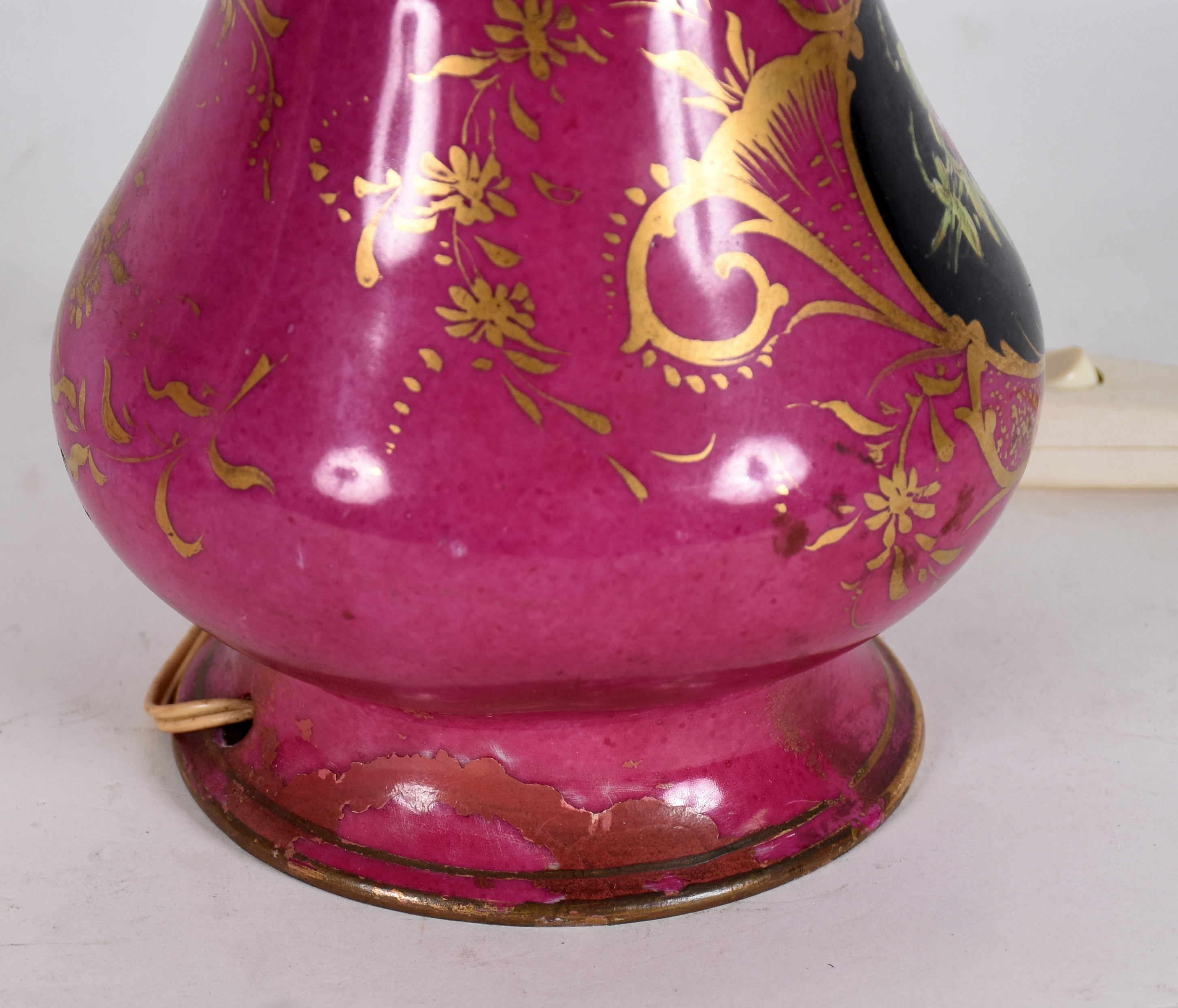 Par de abatjoures de porcelana limoges . - foto 4 de 5