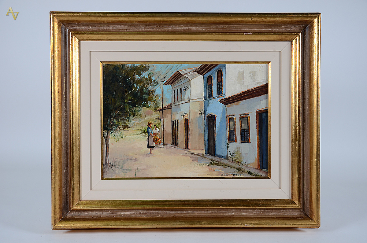 FRANCESCO BRUNOCILLA - Paisagem - ost - 38 x 55 - datado 1986 - foto 1 de 4