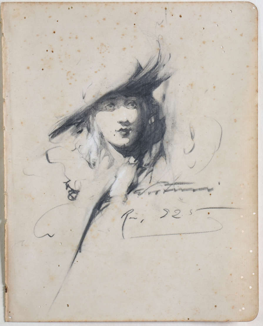 Cândido Portinari (1903-1962), Moça com chapéu - foto 1 de 4