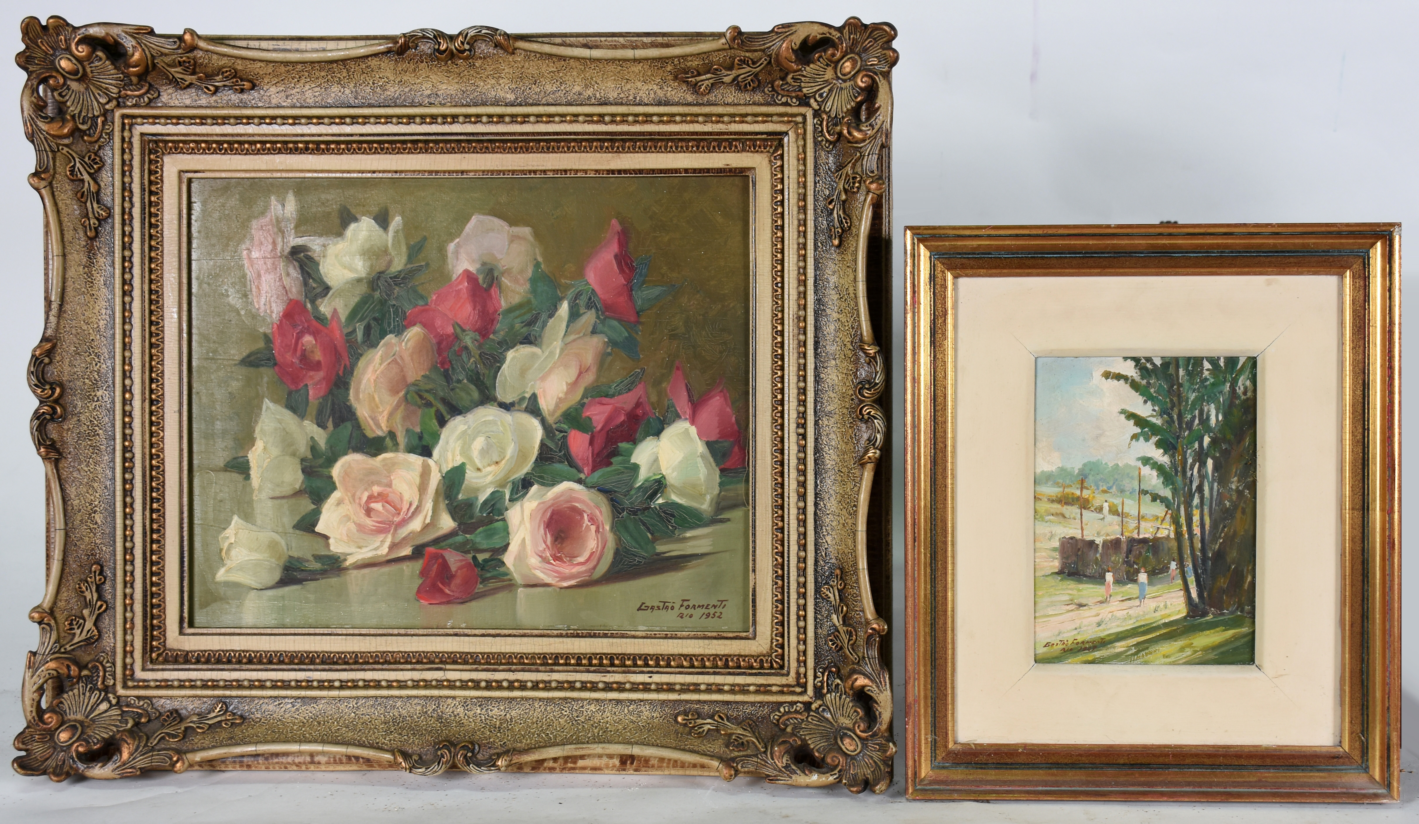 Gastão Formenti (1894-1974), Rosas / Paisagem - foto 1 de 4
