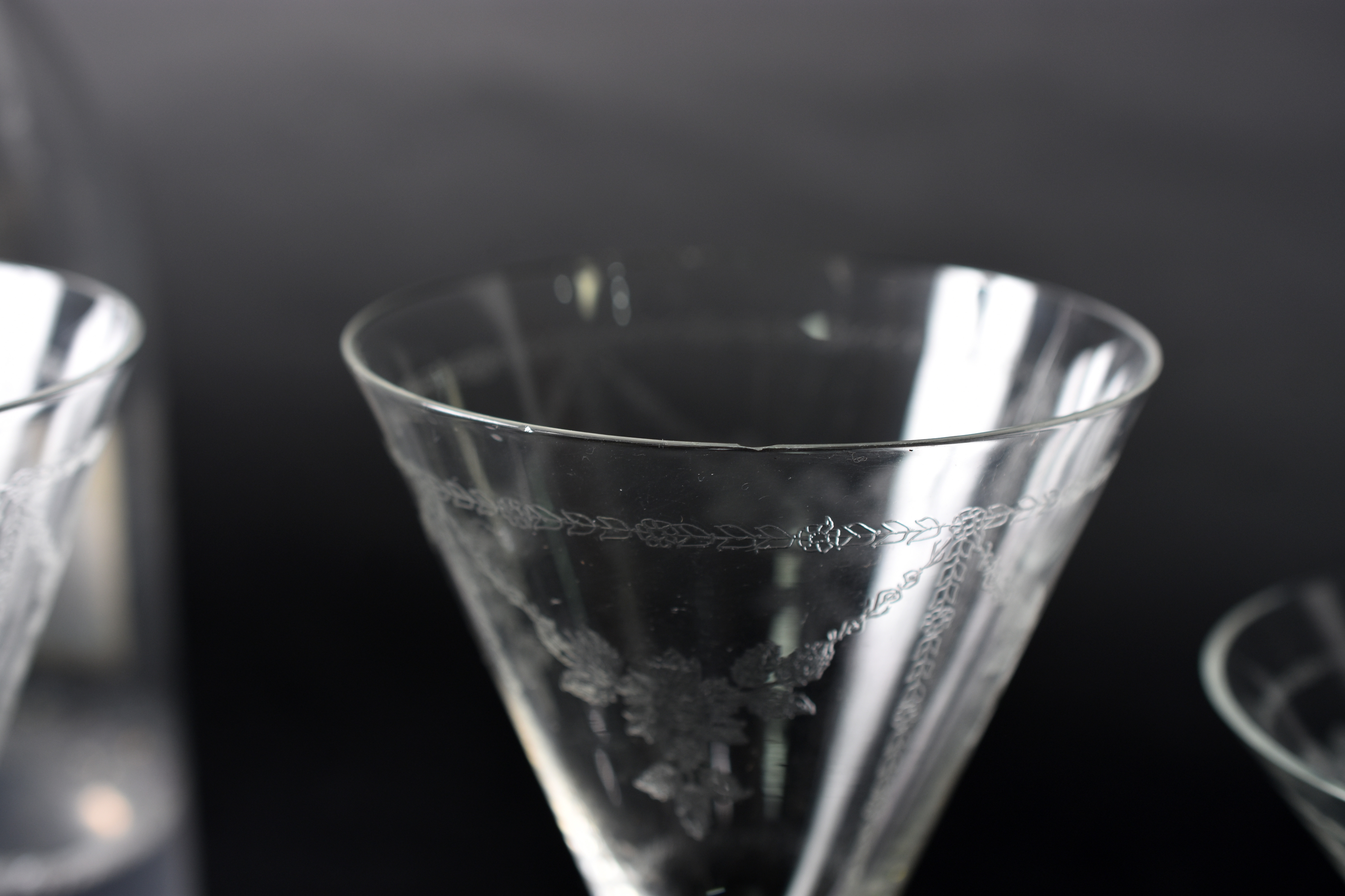 Serviço de cristal lavrado com guirlandas ao gosto Saint Loius... - foto 4 de 4