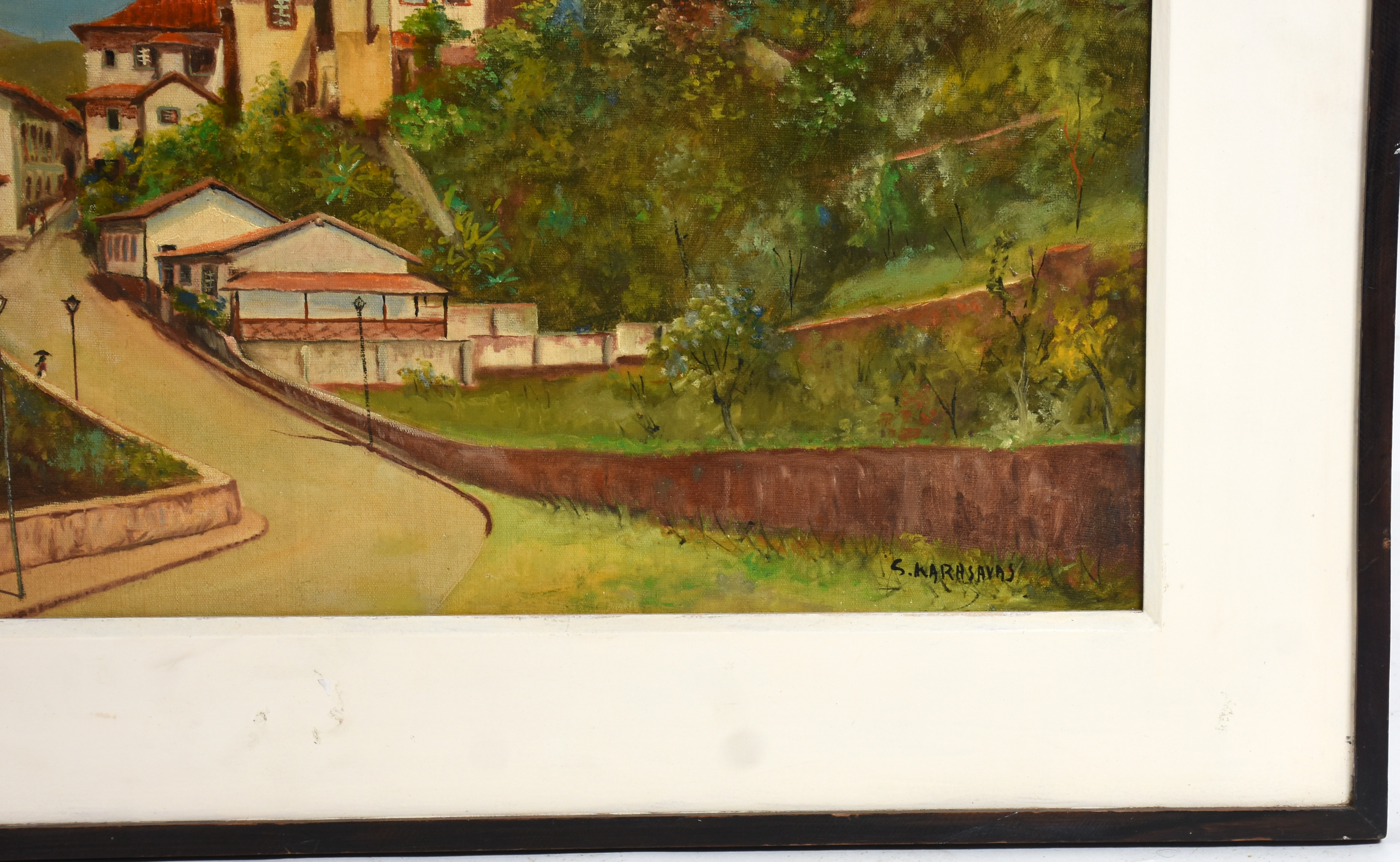 SYLVIO KARASAVAS  (1905-1980), Vista da ponte seca com Igreja do Rosário . - foto 2 de 3