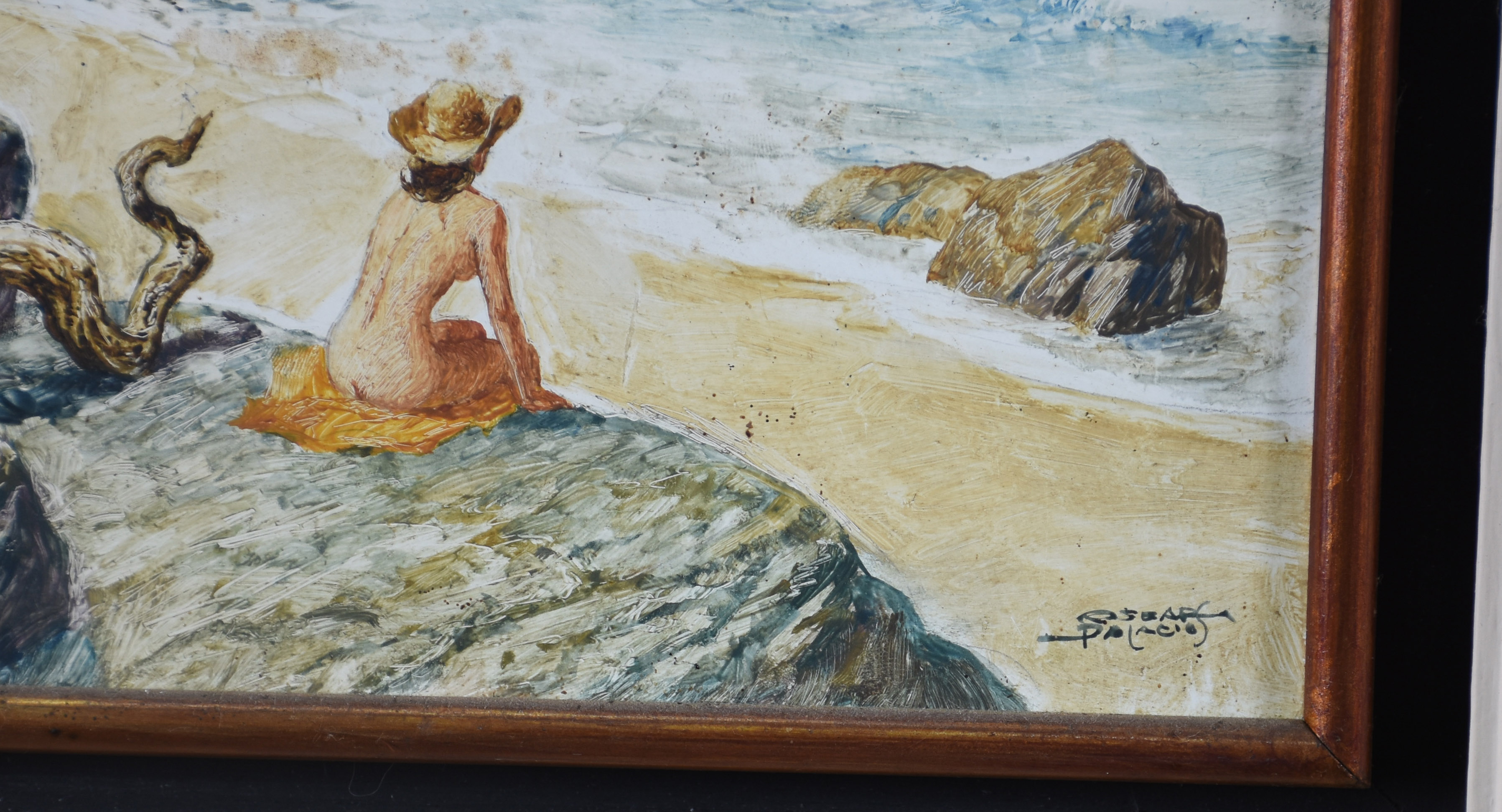 Oscar Palacios (1926-2009), Mulher na praia - foto 2 de 3
