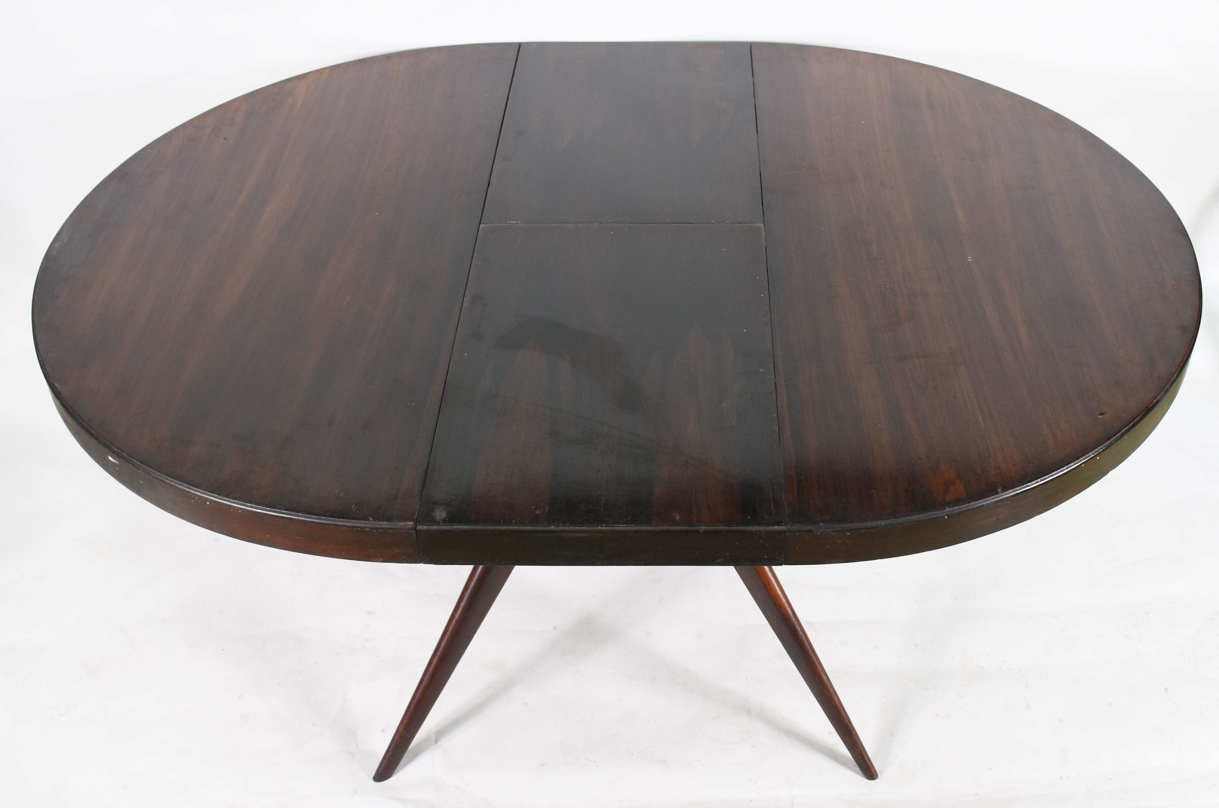 Mesa de jantar feitio redondo, tábua extensível, quatro pés palito... - foto 2 de 5