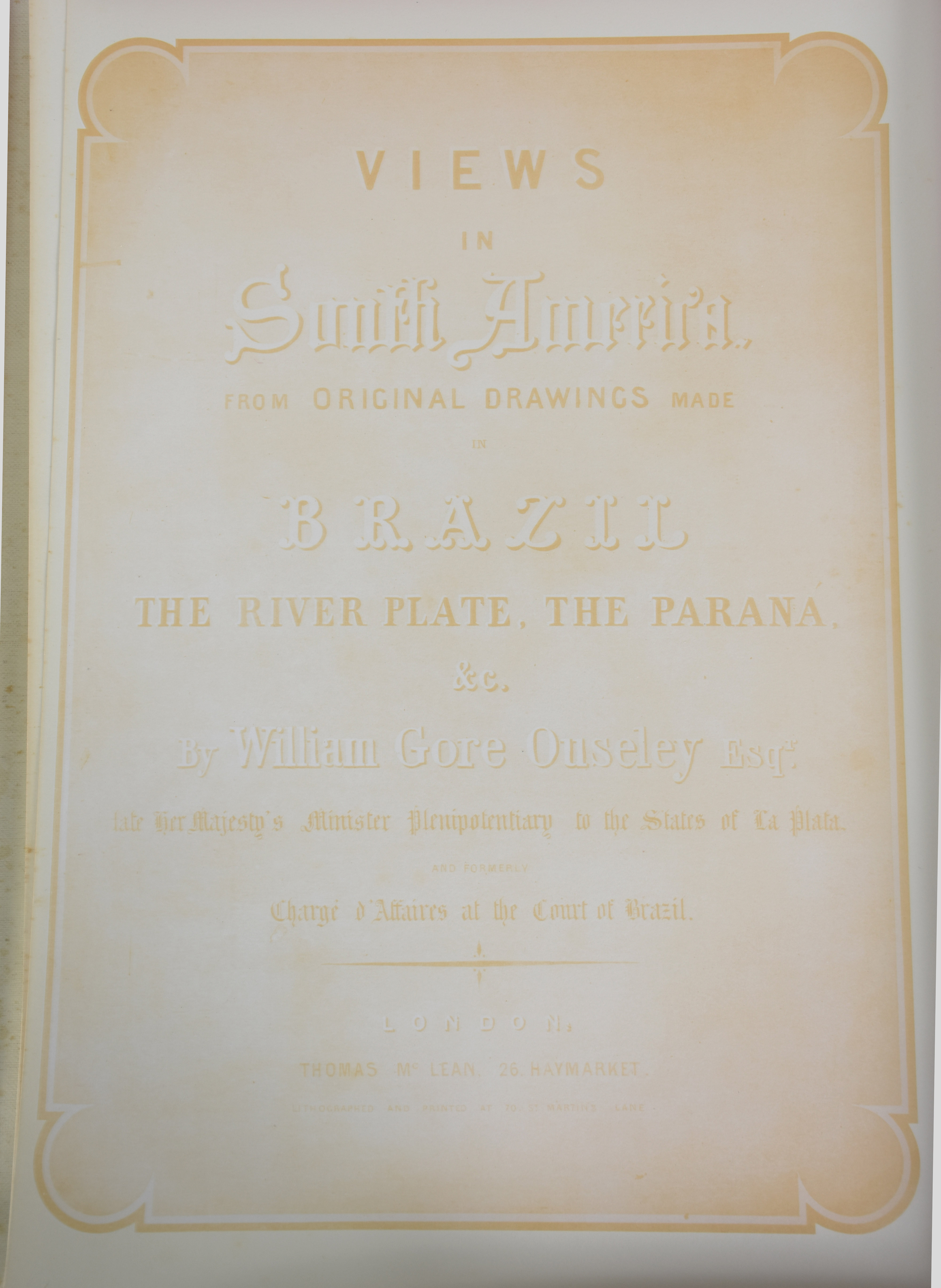 Livro - " Vewsin in south América - Willian Goré Ouseley - foto 3 de 7