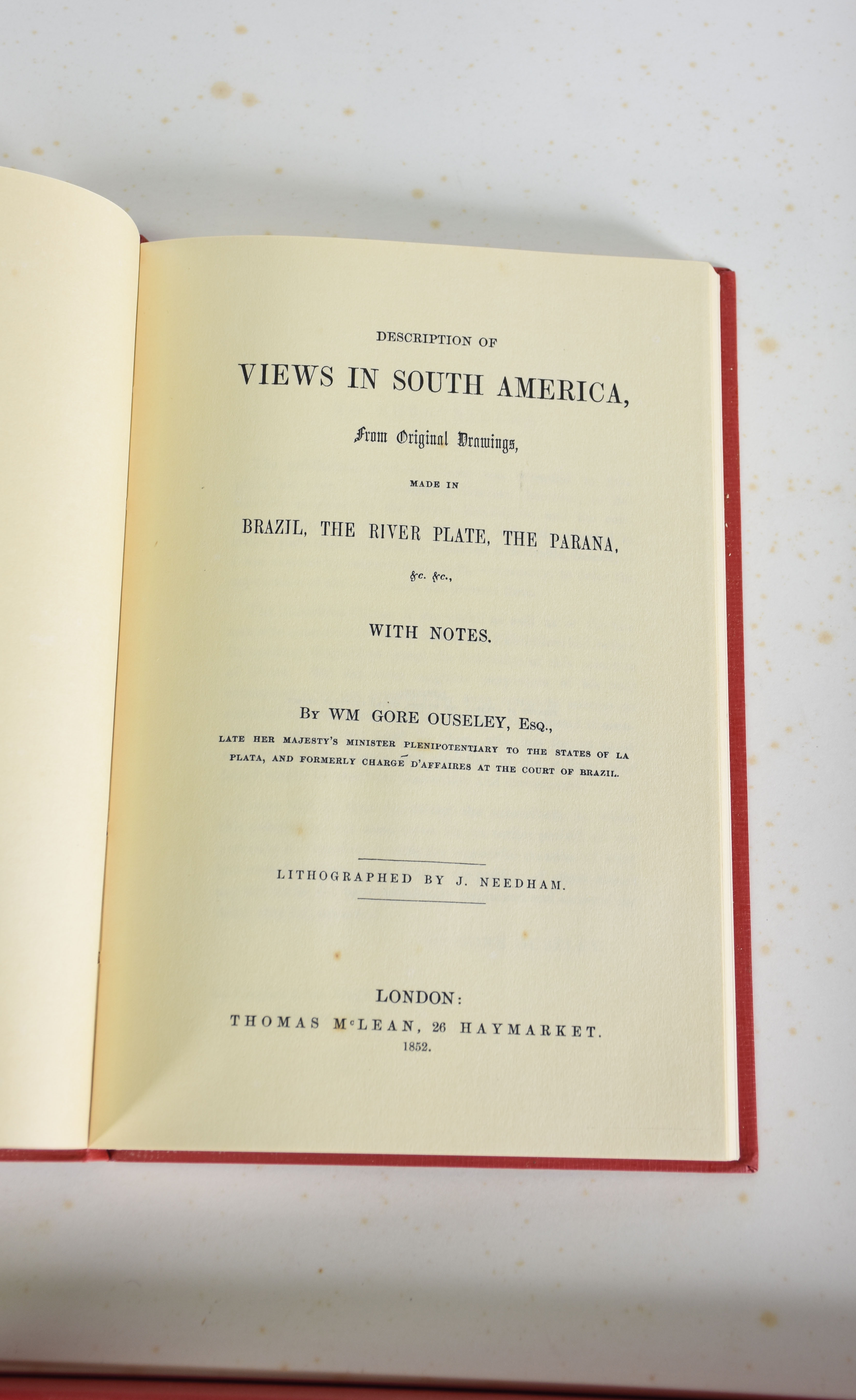Livro - " Vewsin in south América - Willian Goré Ouseley - foto 2 de 7