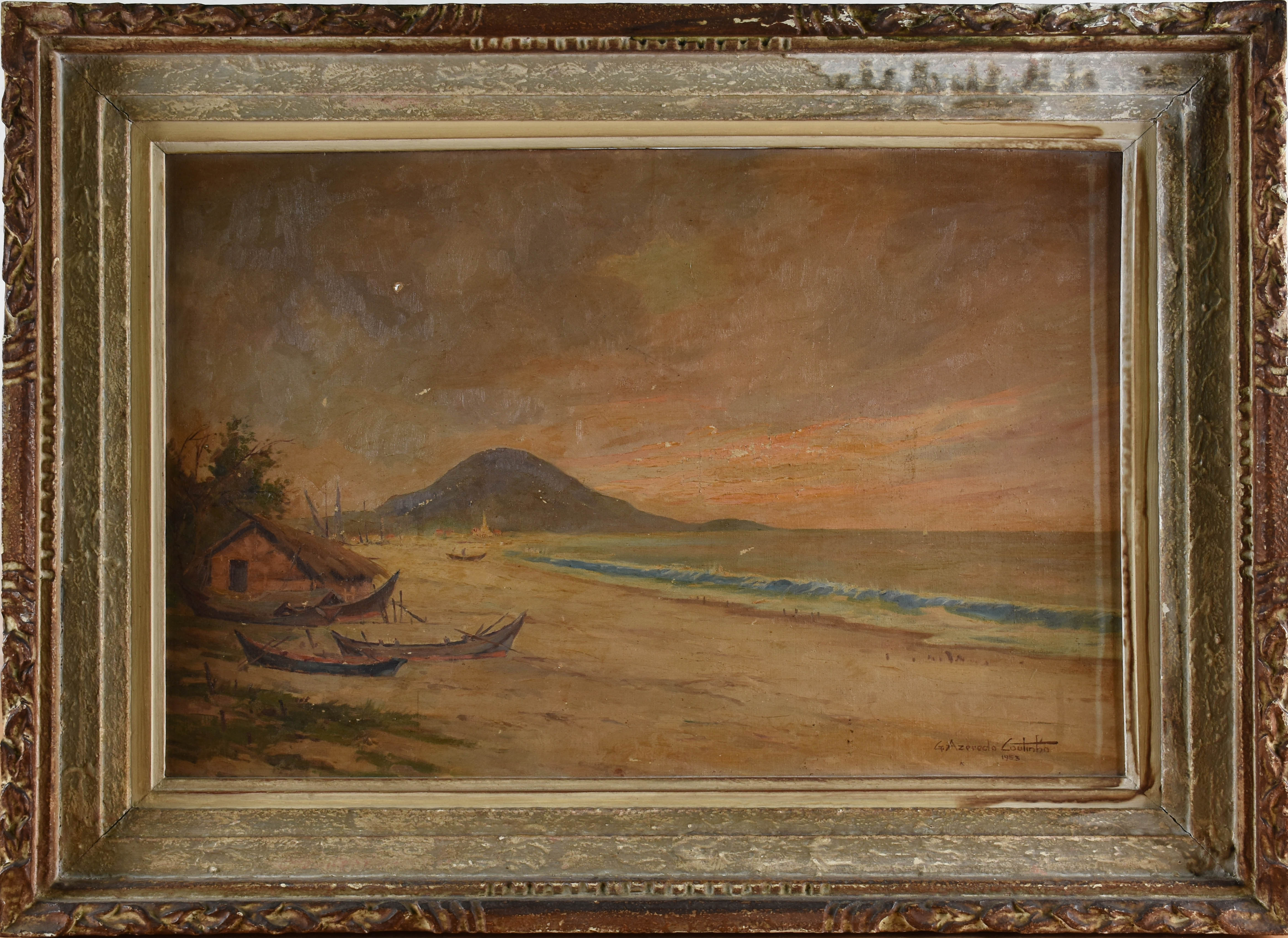 Gérson de Azeredo Coutinho (1900-1967), Entardecer em Arraial do Cabo - foto 1 de 4