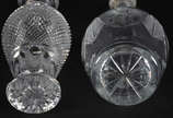 Duas licoreiras de cristal (alturas 39 e 30 cm) - Duas licoreiras de cristal (alturas 39 e 30 cm)