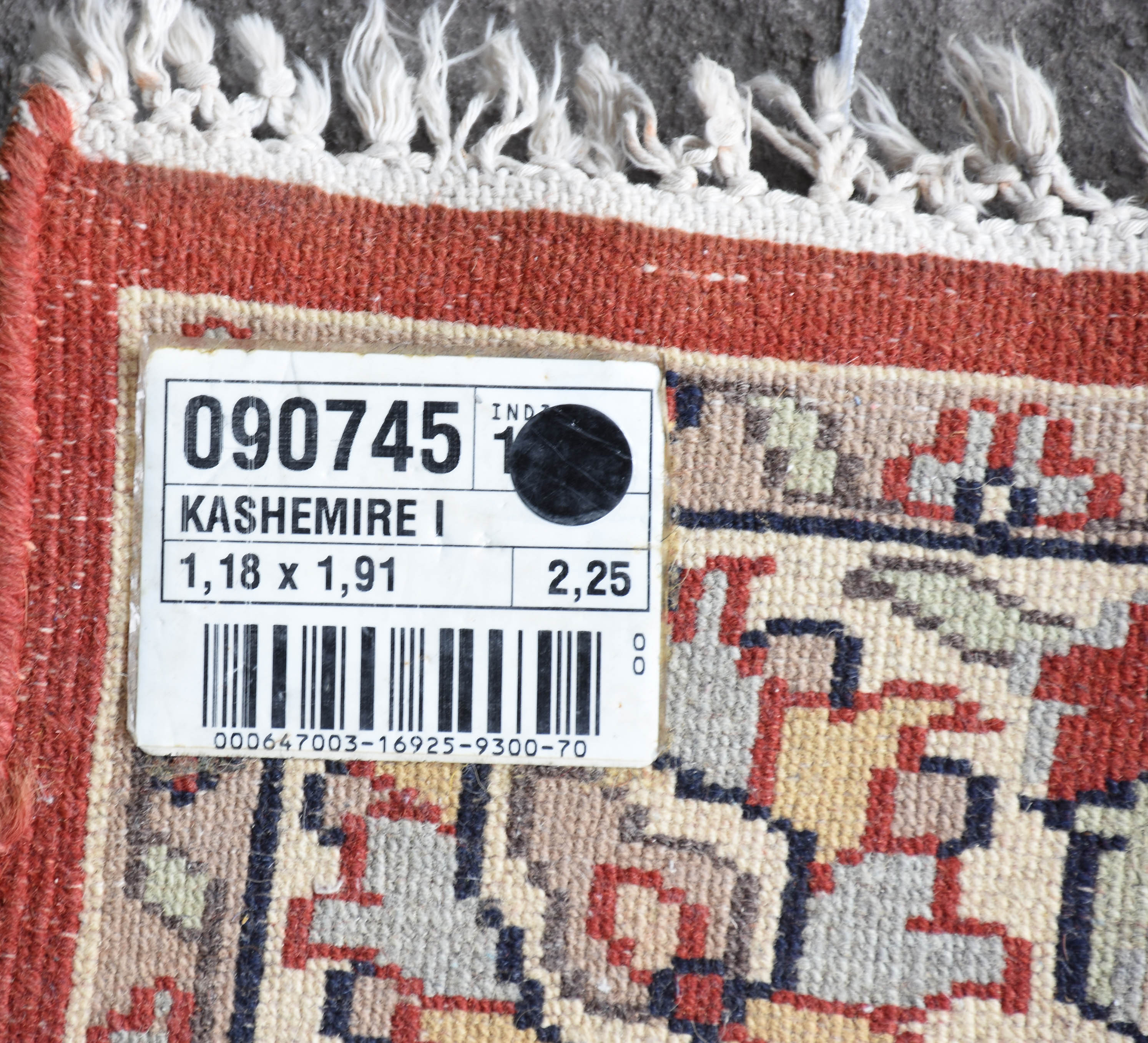 Tapete Kashemire indiano med. 1.18 x 1,91 m - foto 3 de 3