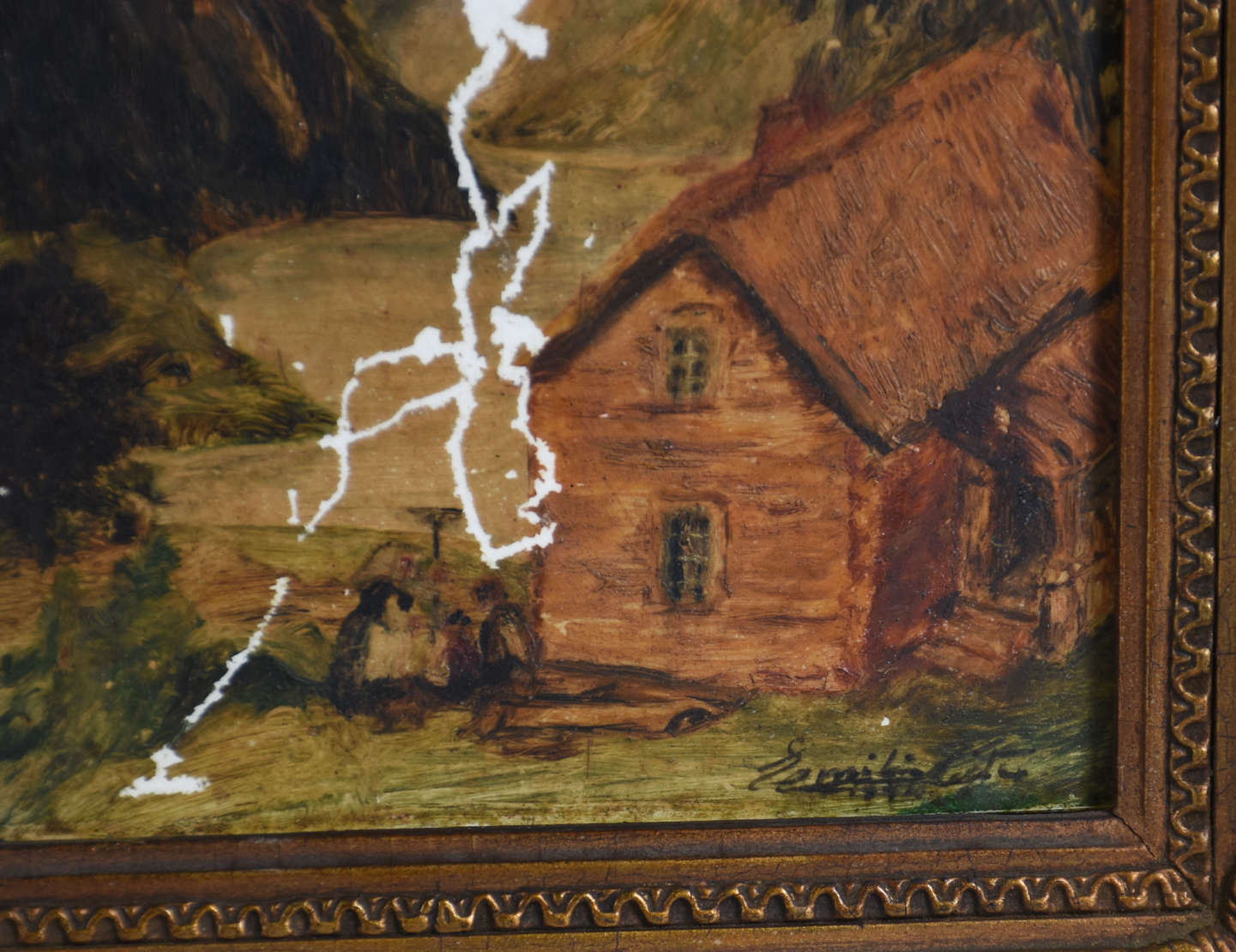 Pintura em louça , ASSINATURA NÃO IDENTIFICADA . o.s.m. , Assinatura... - foto 3 de 6