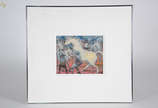 Enrico Bianco (1918-2013), Cavalos - ose - 30 x 25 - datado 1986 - com certificado