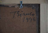 Enrico Bianco (1918-2013), Cavalos - ose - 30 x 25 - datado 1986 - com certificado