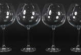 Seis taças de cristal da Bohemia para vinho 960 ml - Seis taças de cristal da Bohemia para vinho 960 ml