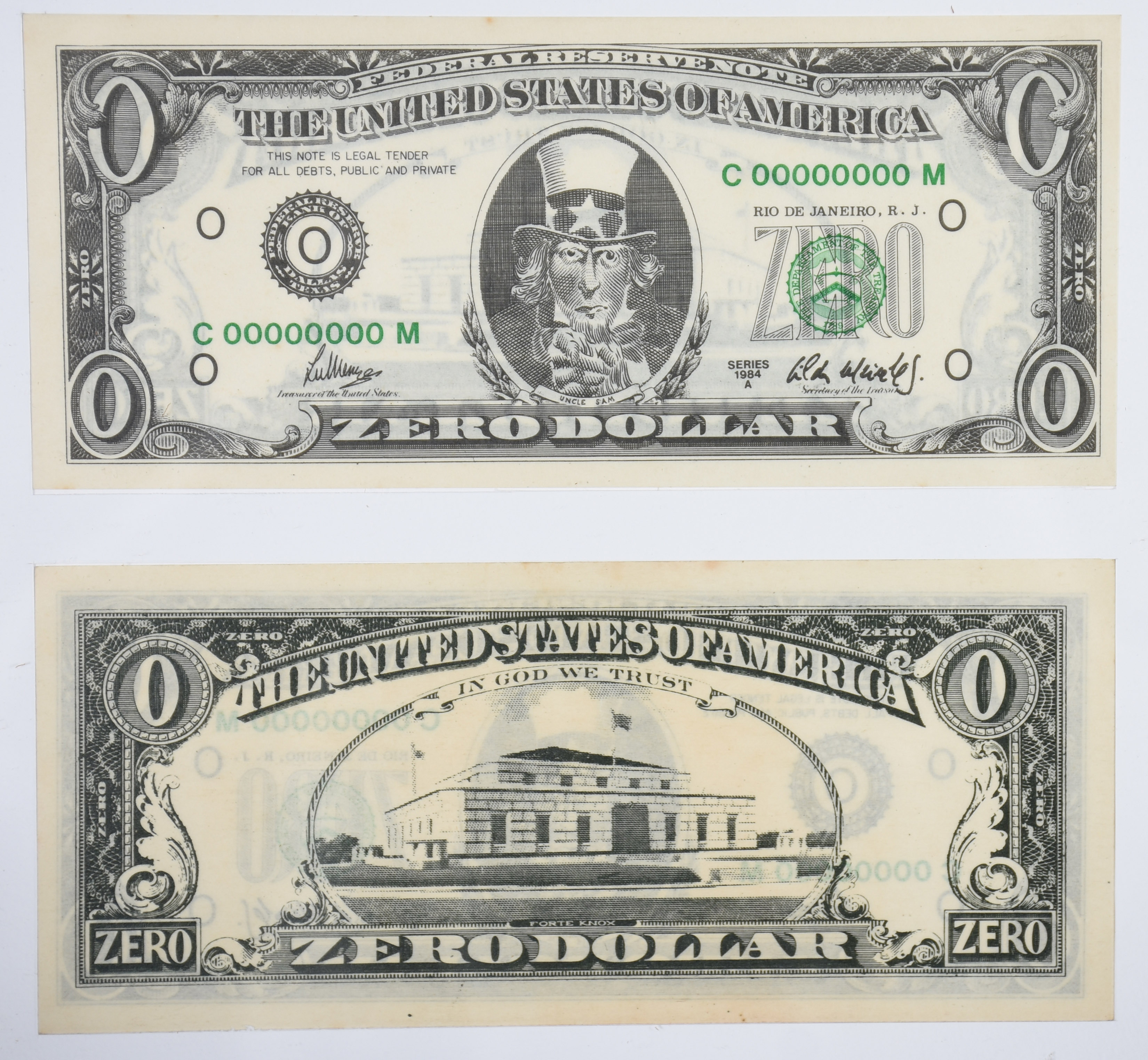 Cildo Meirelles (1948), Zero dollar - foto 2 de 3