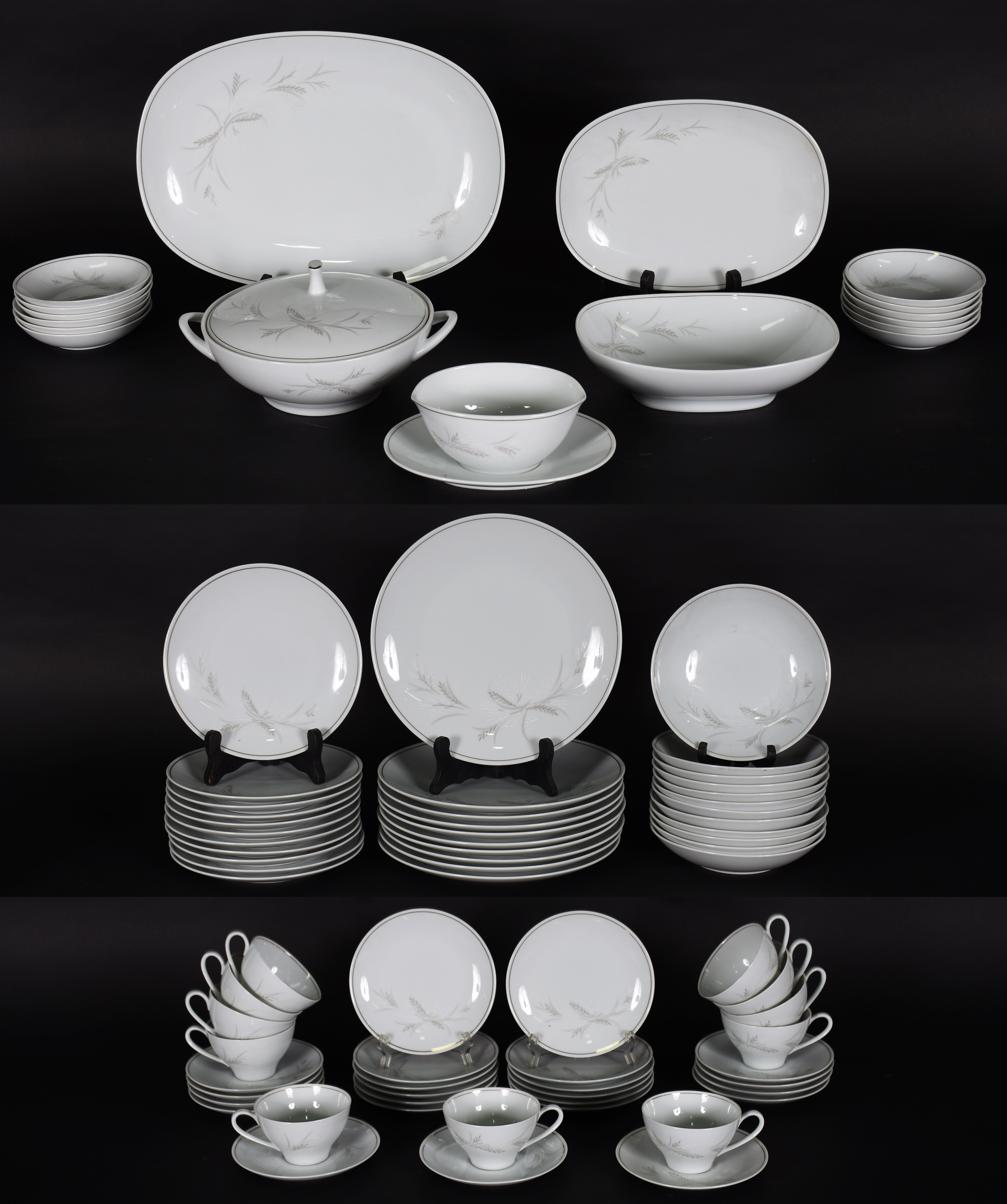 Aparelho de jantar de porcelana Noritake composto de , 10 pratos... - foto 1 de 4