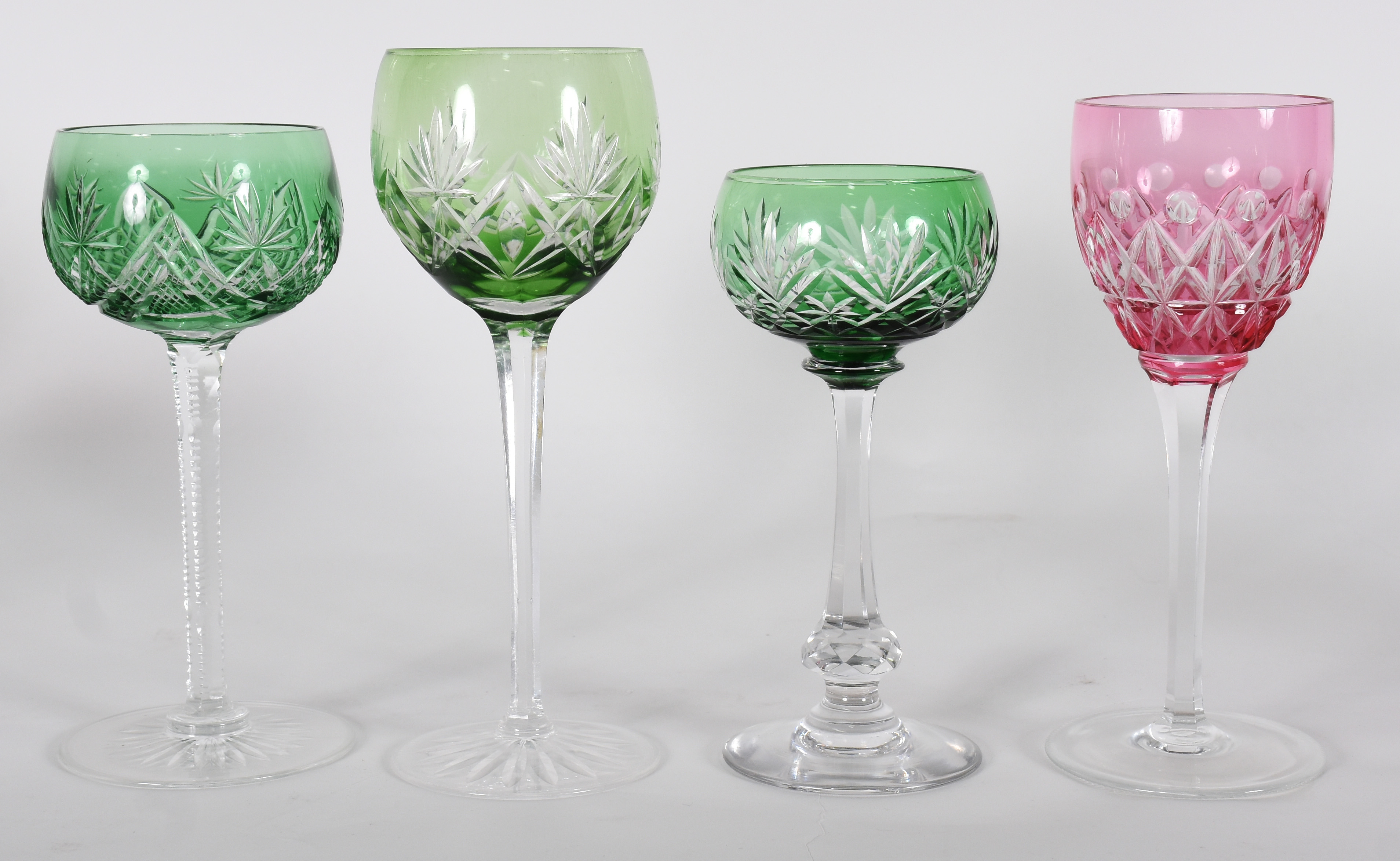 Oito cálices de cristal double lapidado, diversas cores e modelos . - foto 4 de 4