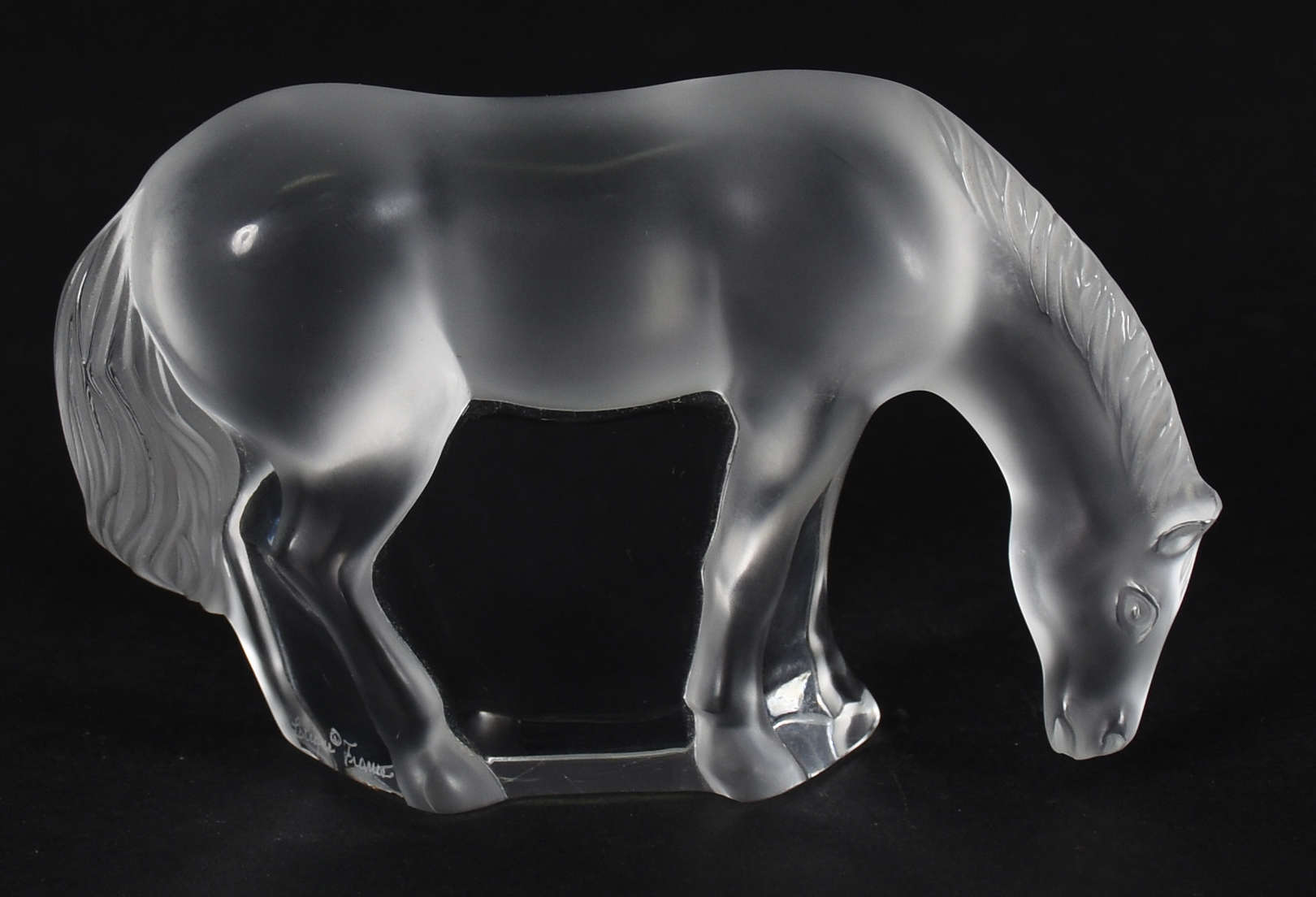 LALIQUE - Estatueta representando cavalo . - foto 1 de 3
