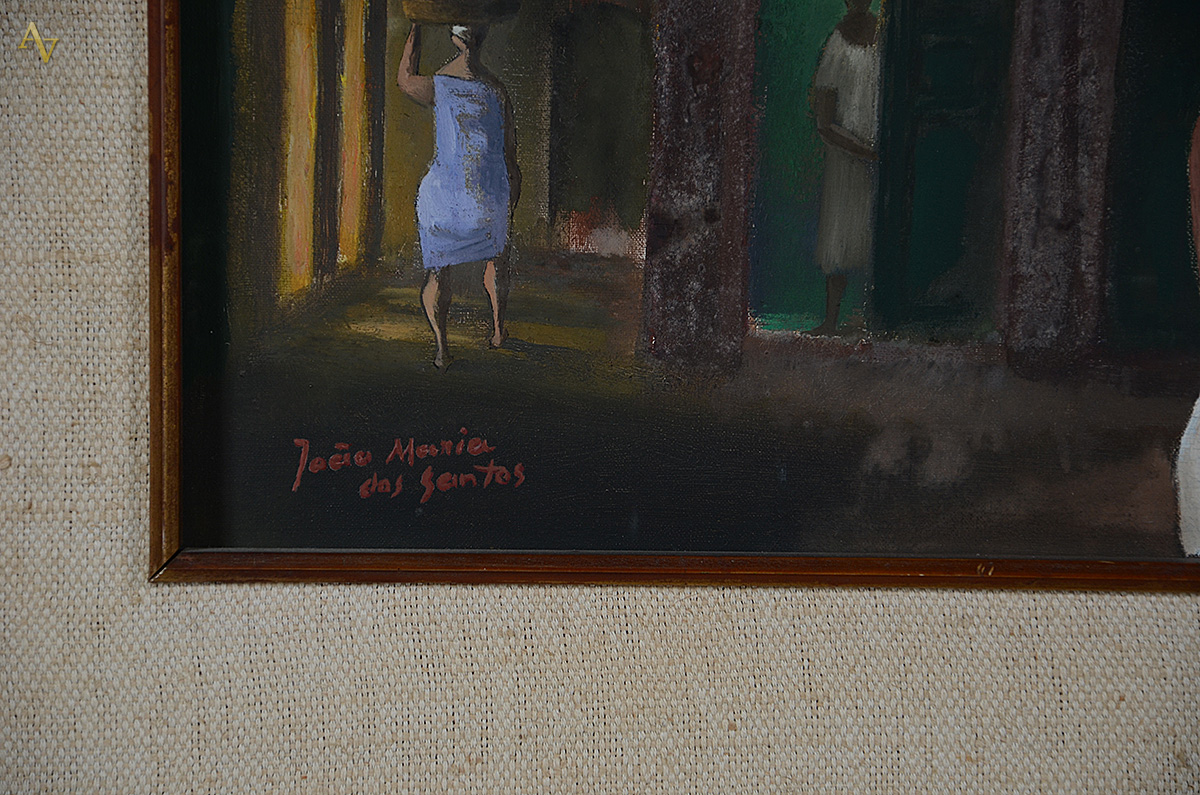 JOÃO MARIA DOS SANTOS - Figuras - ost - 38 x 46 - foto 3 de 3