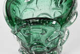 Vaso de murano italiano na cor verde . - Vaso de murano italiano na cor verde .