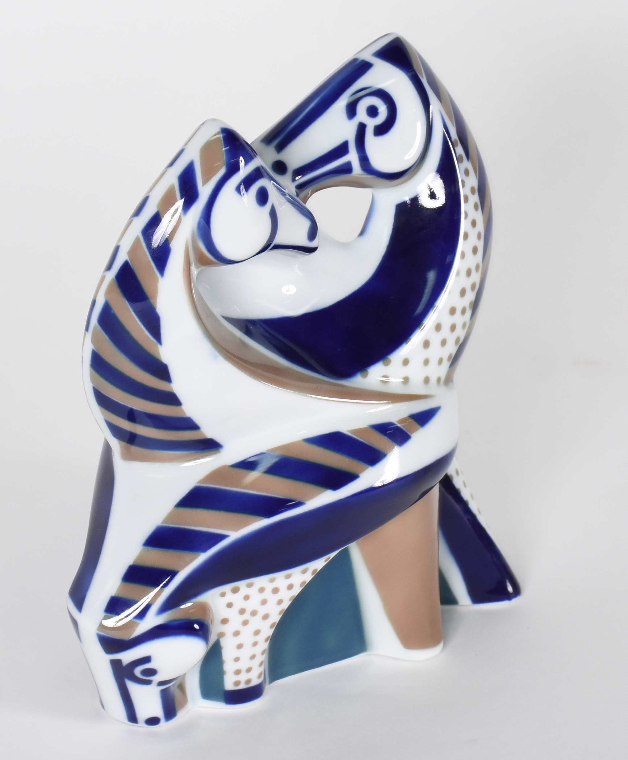 Grupo escultórico de porcelana espanhola "Sargadelos"representando... - foto 3 de 4