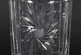 Vaso de cristal lapidado. - Vaso de cristal lapidado.