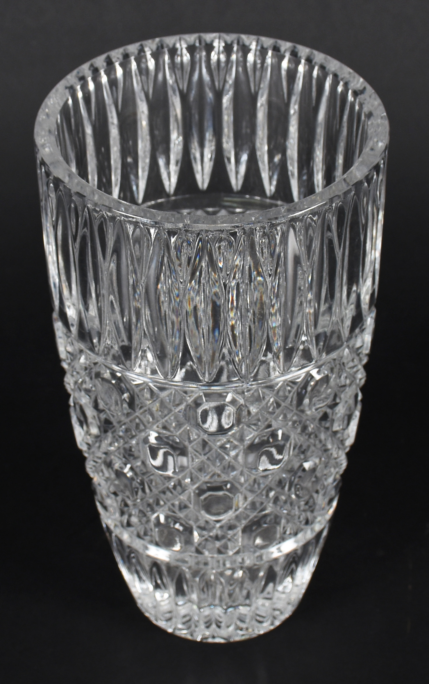 Vaso de cristal lapidado - foto 2 de 3