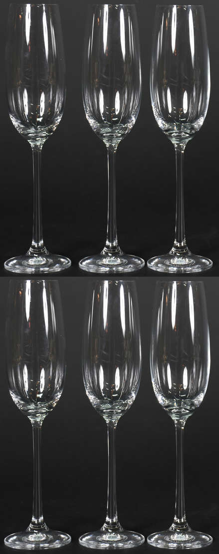 Seis flutes de cristal da Bohemia 180ml - foto 1 de 2