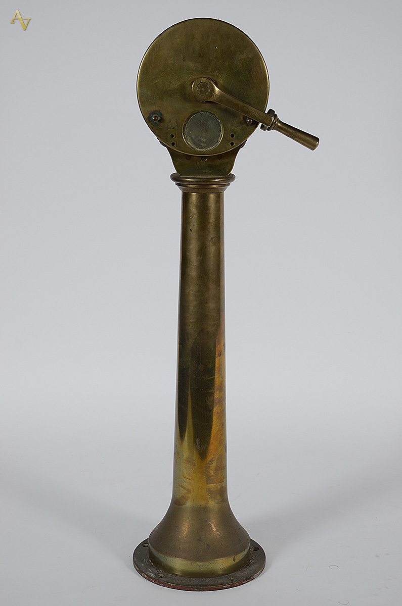 Acionador da casa de comando de navio em bronze. Altura 84 cm. - foto 3 de 3
