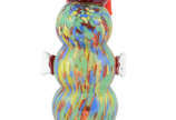 Palhaço de murano na cor verde mesclado. Altura... - Palhaço de murano na cor verde mesclado. Altura 33 cm.