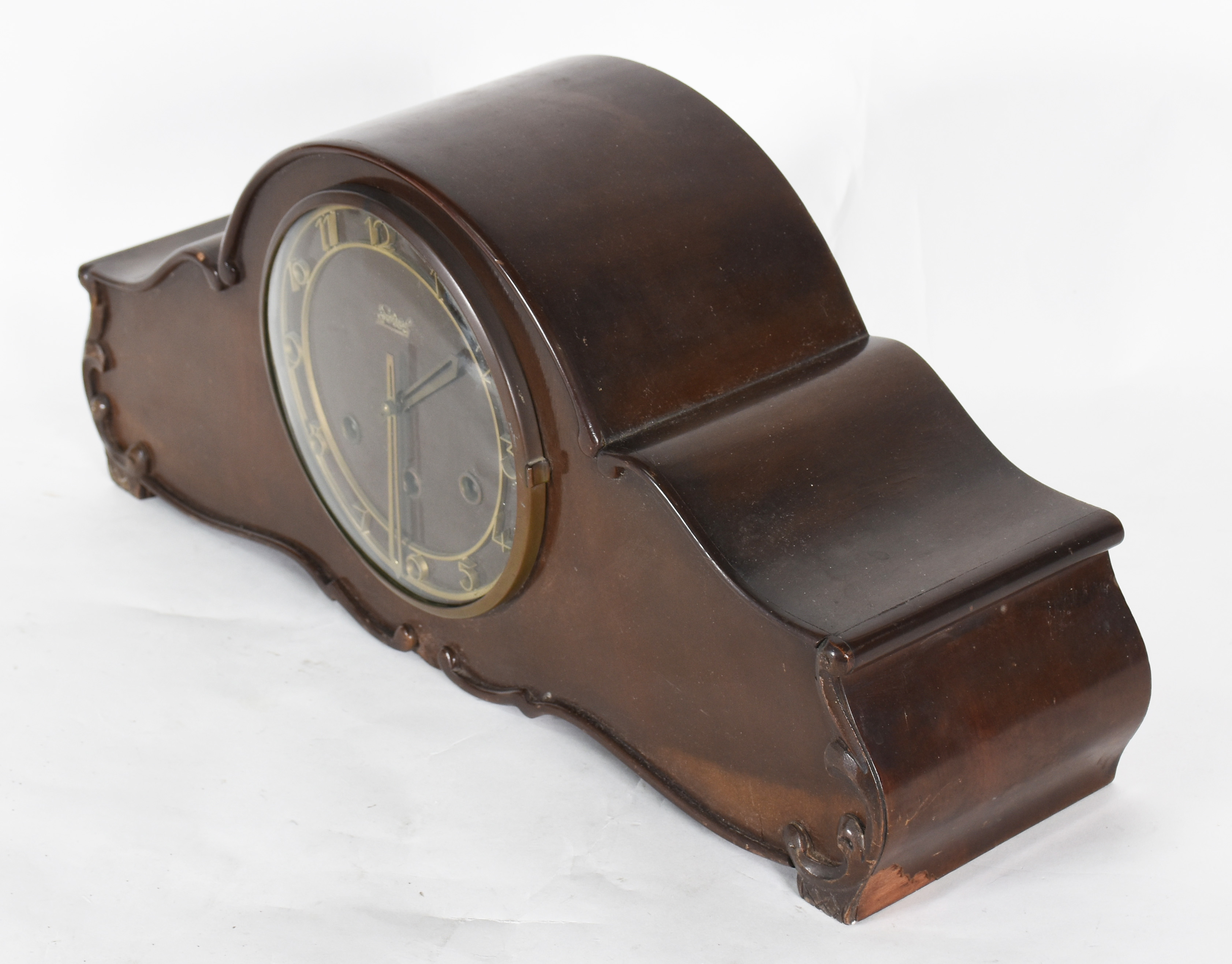 Relógio de mesa com caixa de madeira da marca Sorel ( máquina... - foto 2 de 6