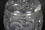 Poncheira de cristal Tcheco lapidado à mão. - Poncheira de cristal Tcheco lapidado à mão.