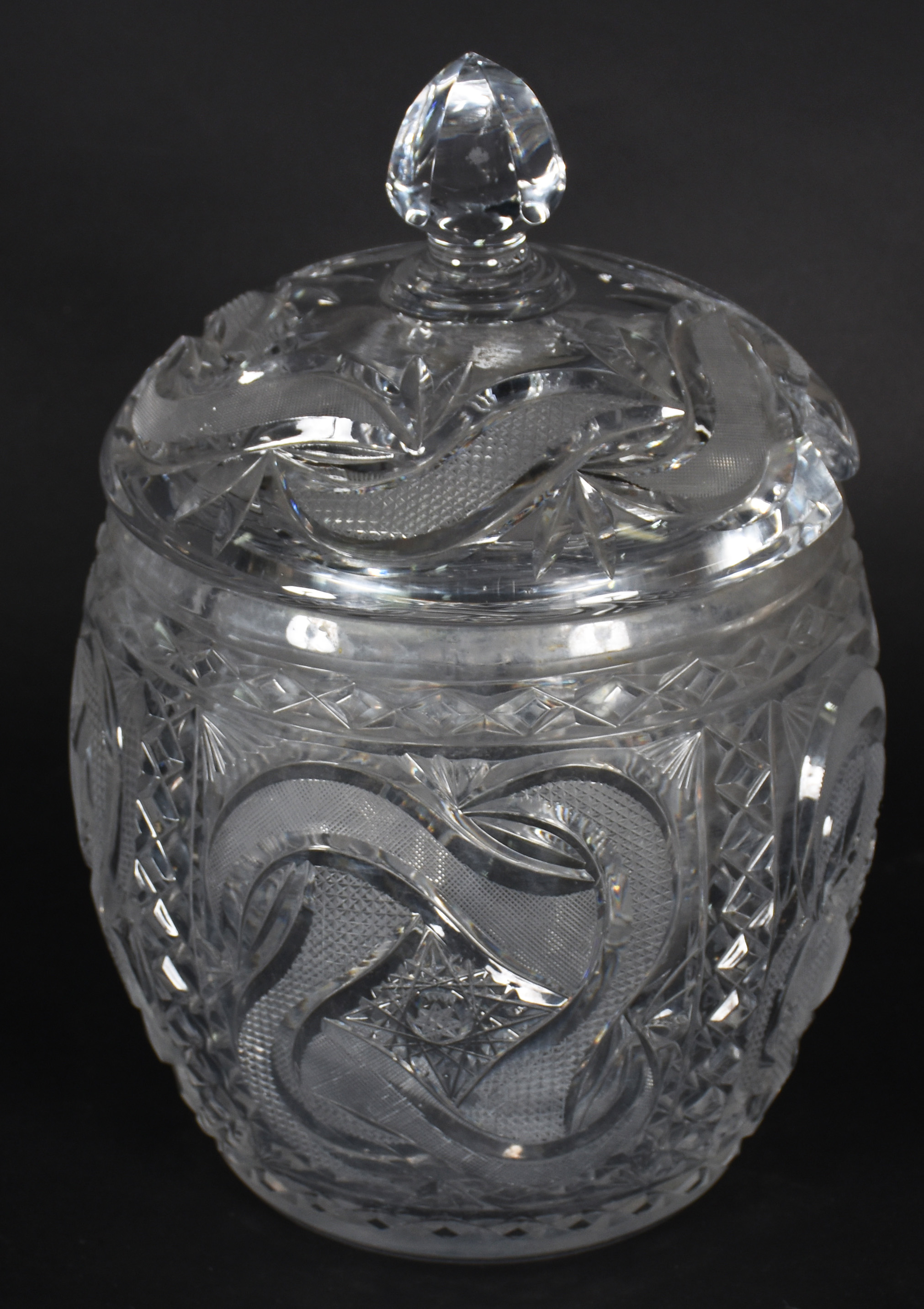Poncheira de cristal Tcheco lapidado à mão. - foto 1 de 4