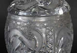 Poncheira de cristal Tcheco lapidado à mão. - Poncheira de cristal Tcheco lapidado à mão.