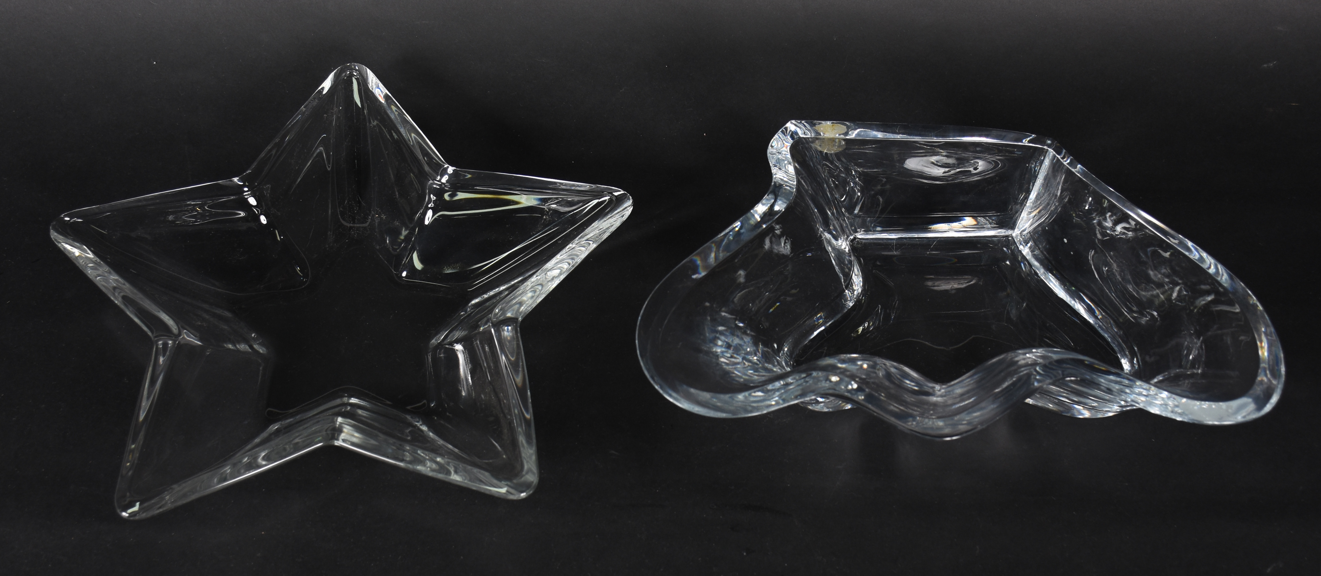 Duas peças de cristal. - foto 2 de 4