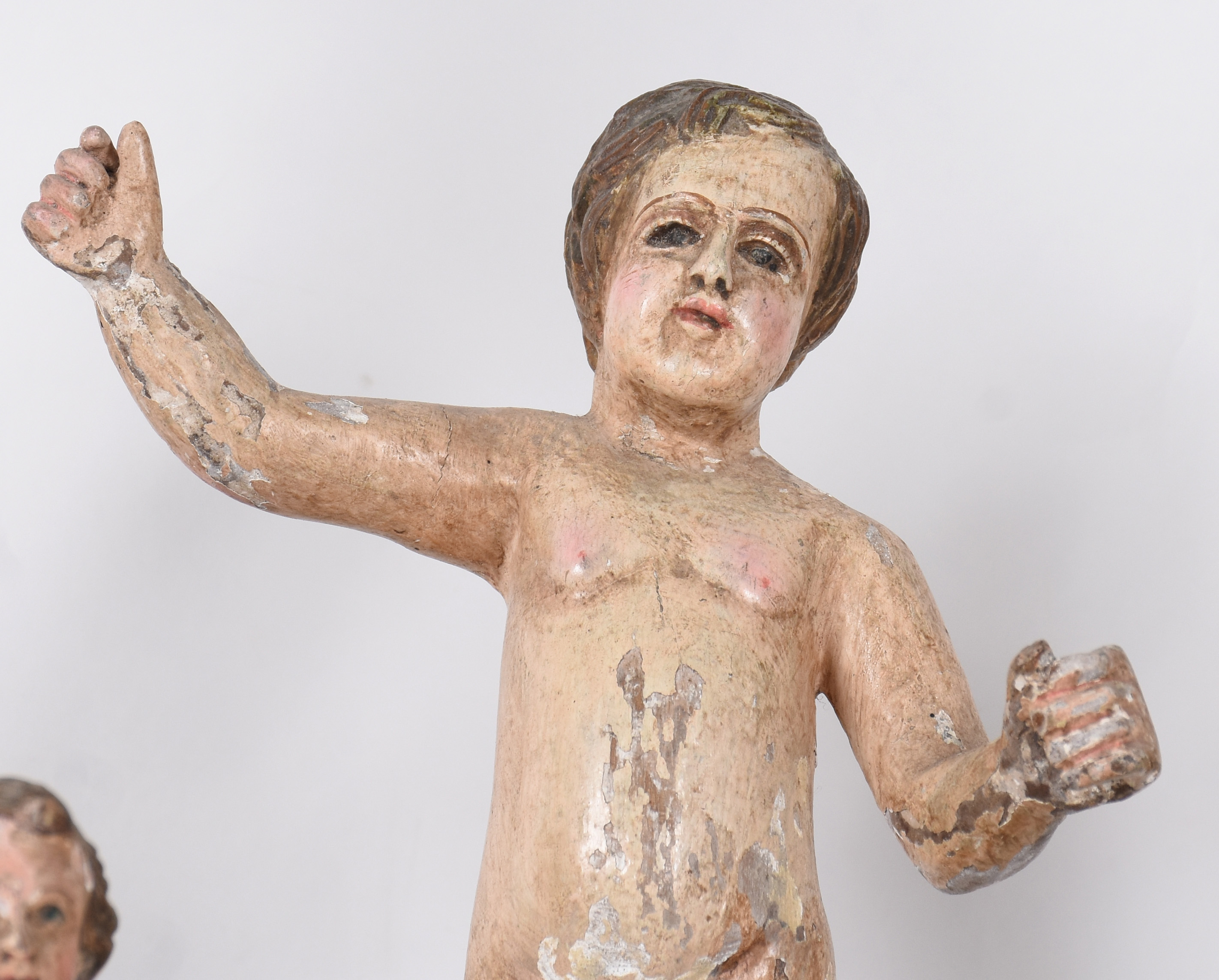 Seis imagens diversas de Menino Deus em madeira policromada. - foto 7 de 10