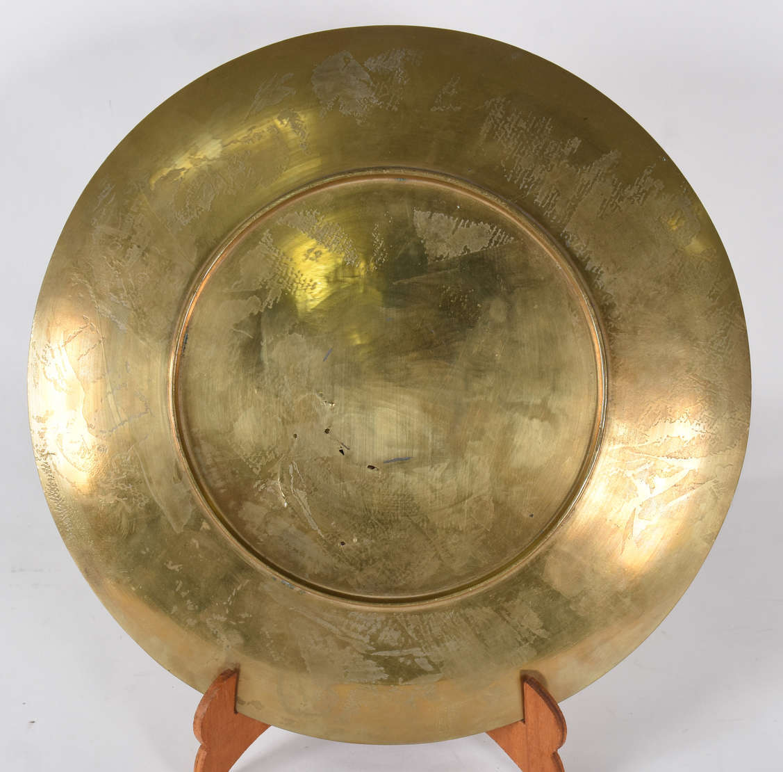 Prato de bronze com figura de Chinês ., foto 2 de 2