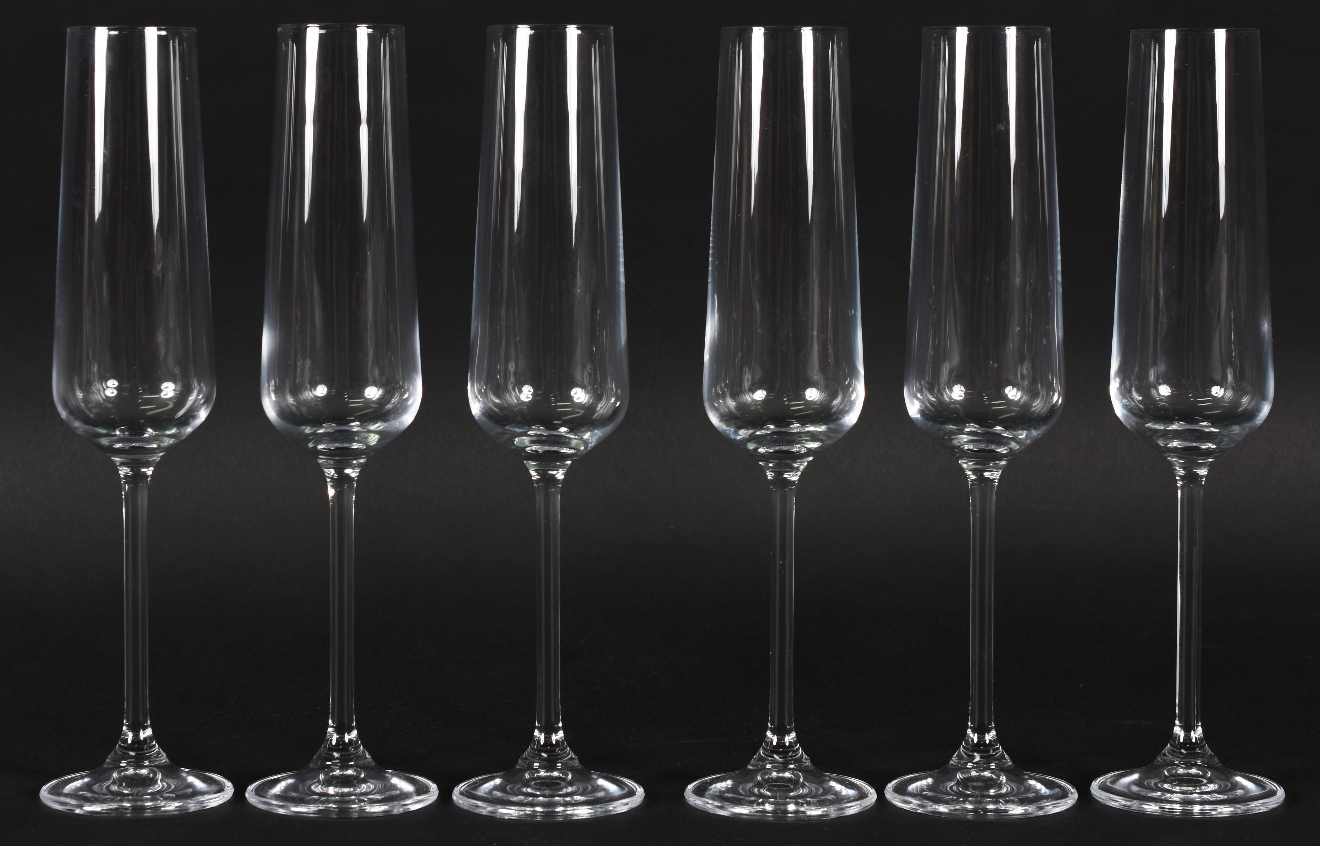 Seis flutes de cristal da Bohemia 235 ml - foto 1 de 2