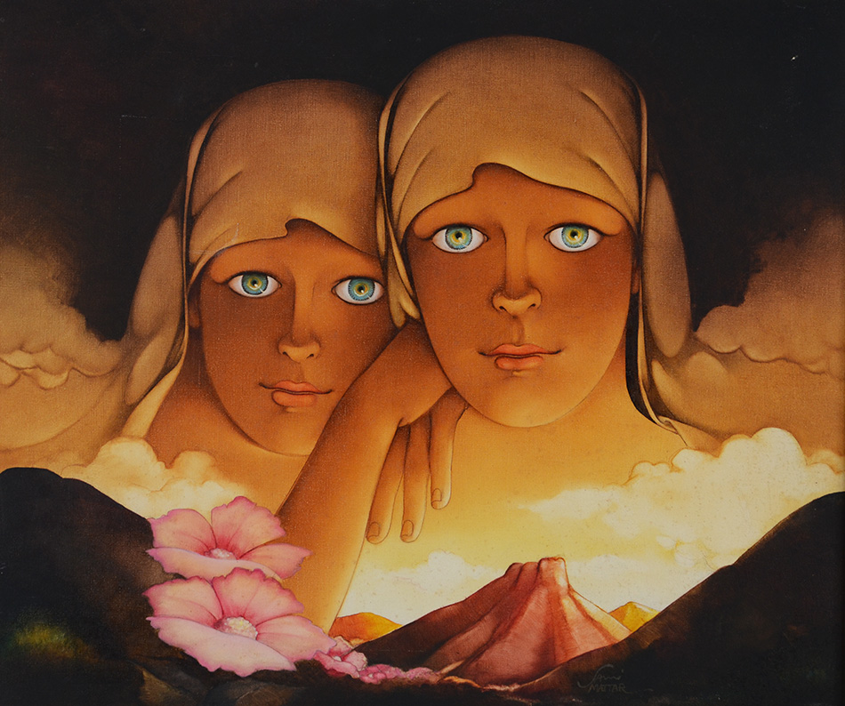 SAMI MATTAR - Figuras - ost - 55 x 46 - 1986 - foto 2 de 4