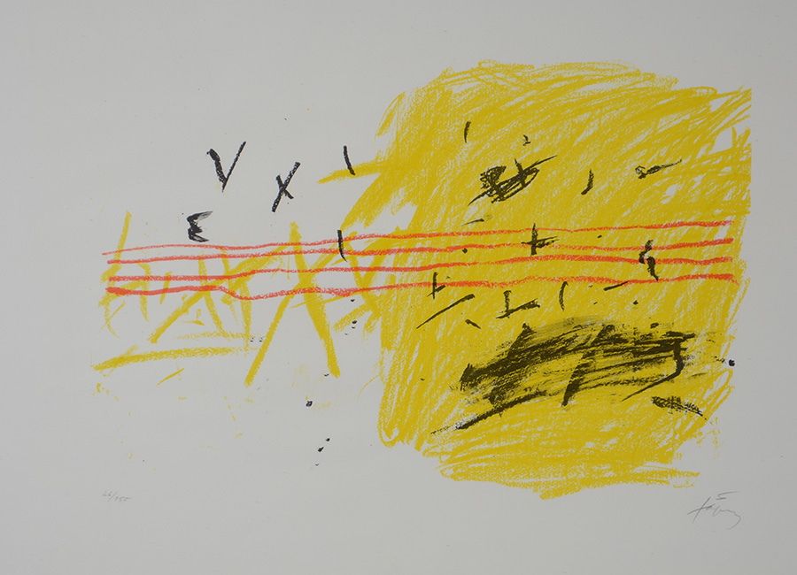 ANTONI TAPIES - Abstrato - serigrafia 26/150 - 40 x 56 - foto 2 de 4