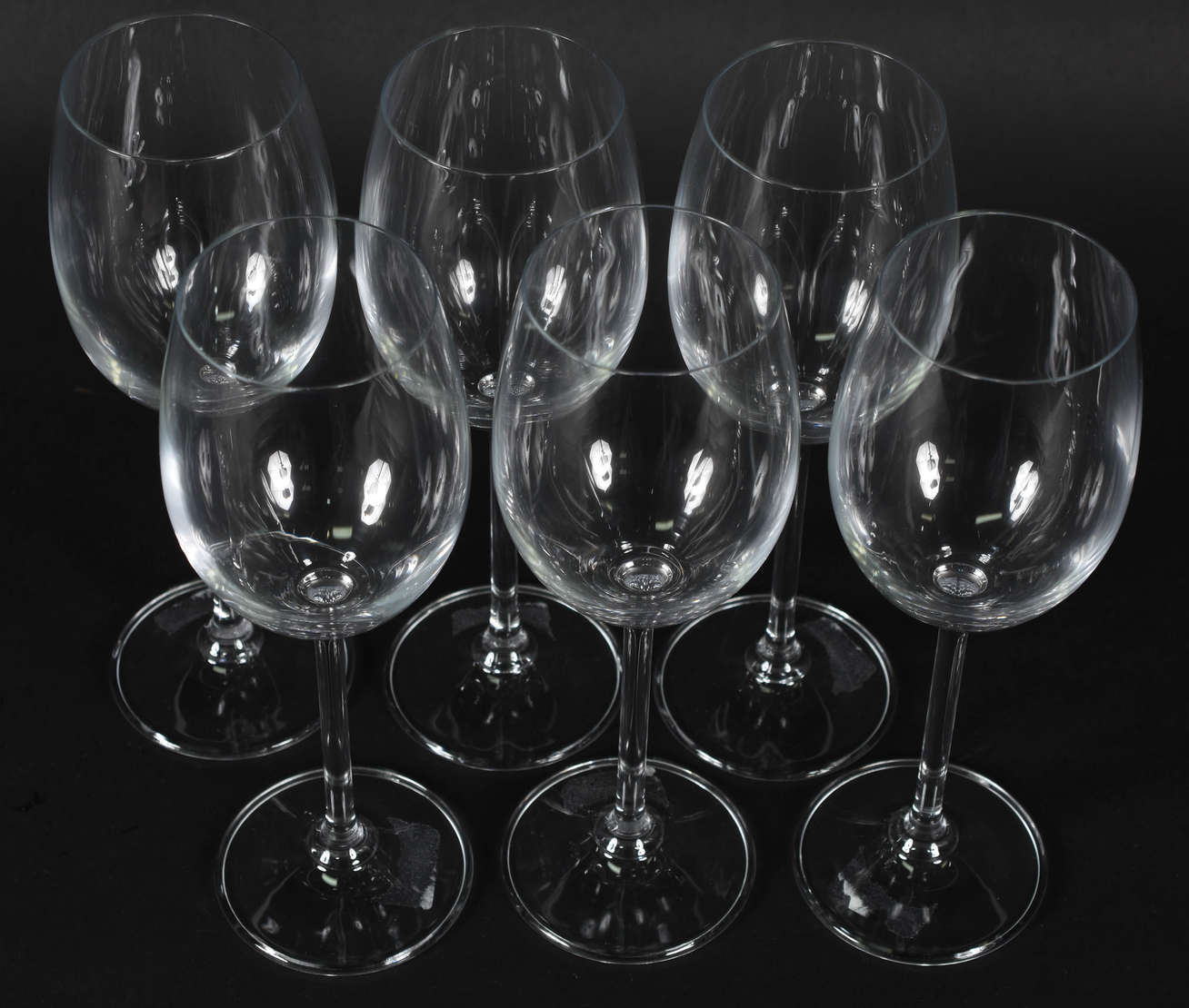 Seis taças de vinho branco de cristal da Bohemia 350ml - foto 2 de 2