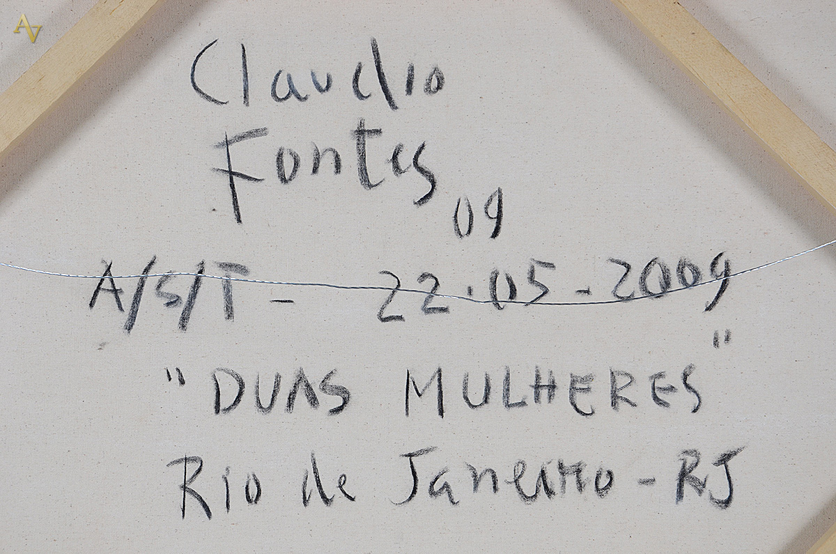 CLAUDIO FONTES - Duas mulheres - ast - 70 x 100 - 2009 - foto 4 de 4