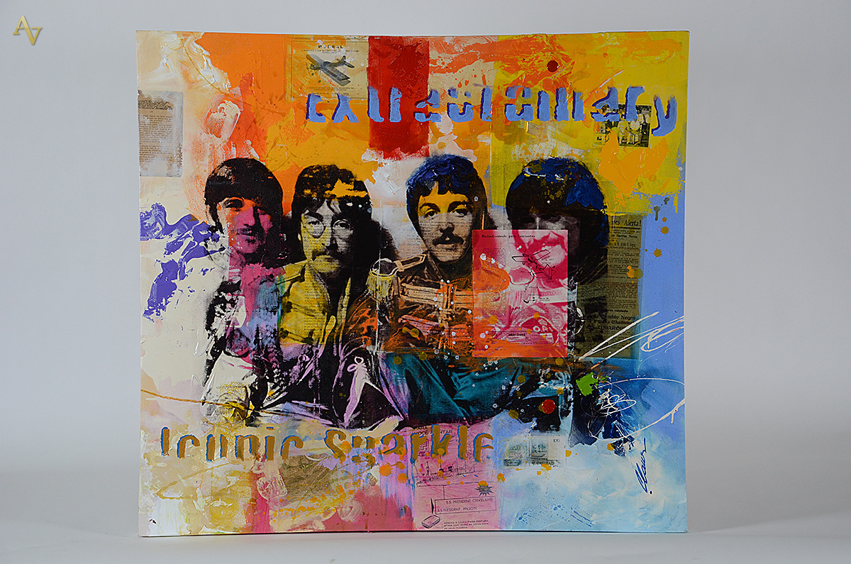 CLAUS COSTA - Beatles - técnica mista - 1,20 x 1,10. - foto 1 de 4
