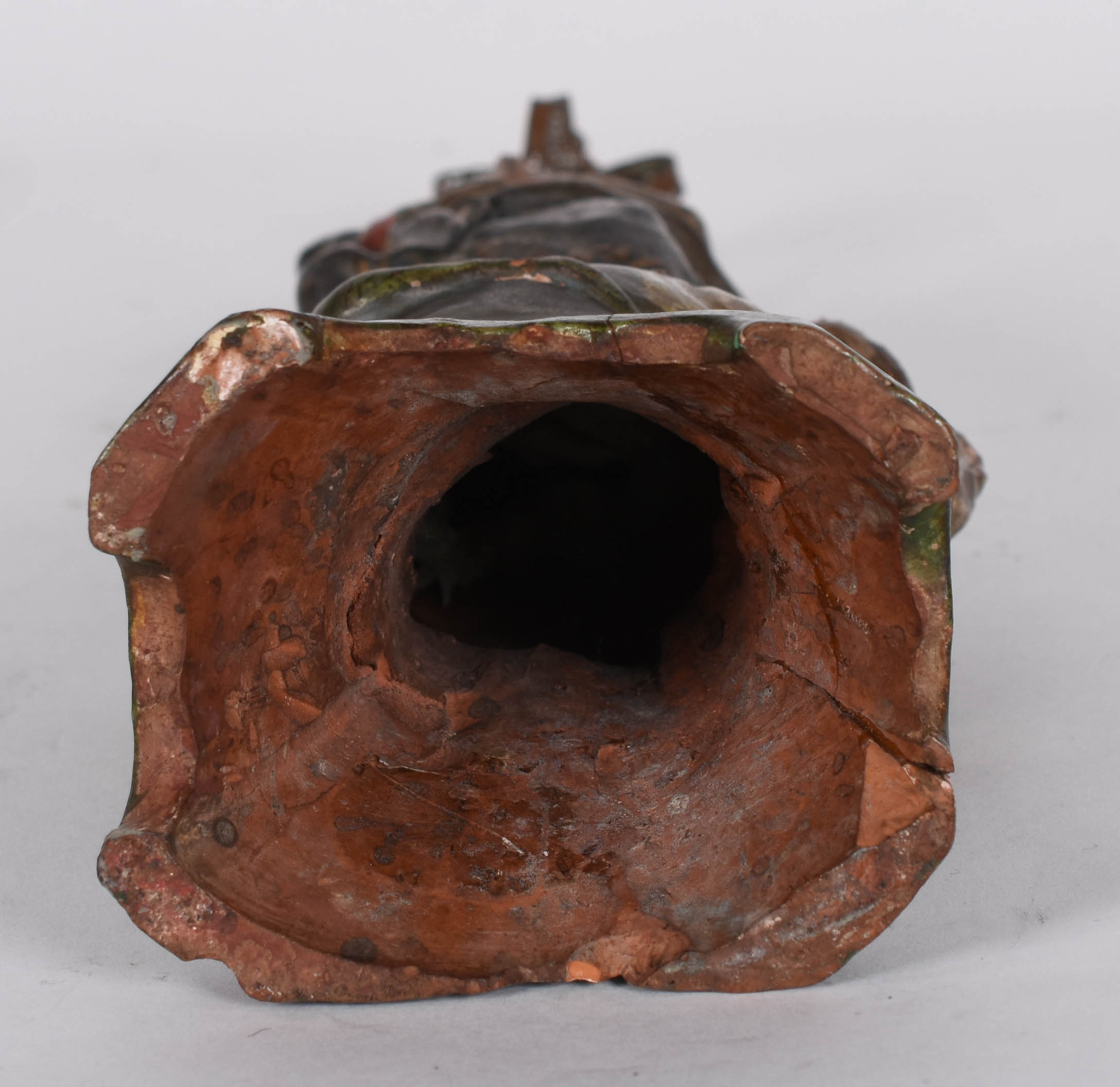 Imagem de N. Sra. em terracota policromada , com coroa. - foto 3 de 6