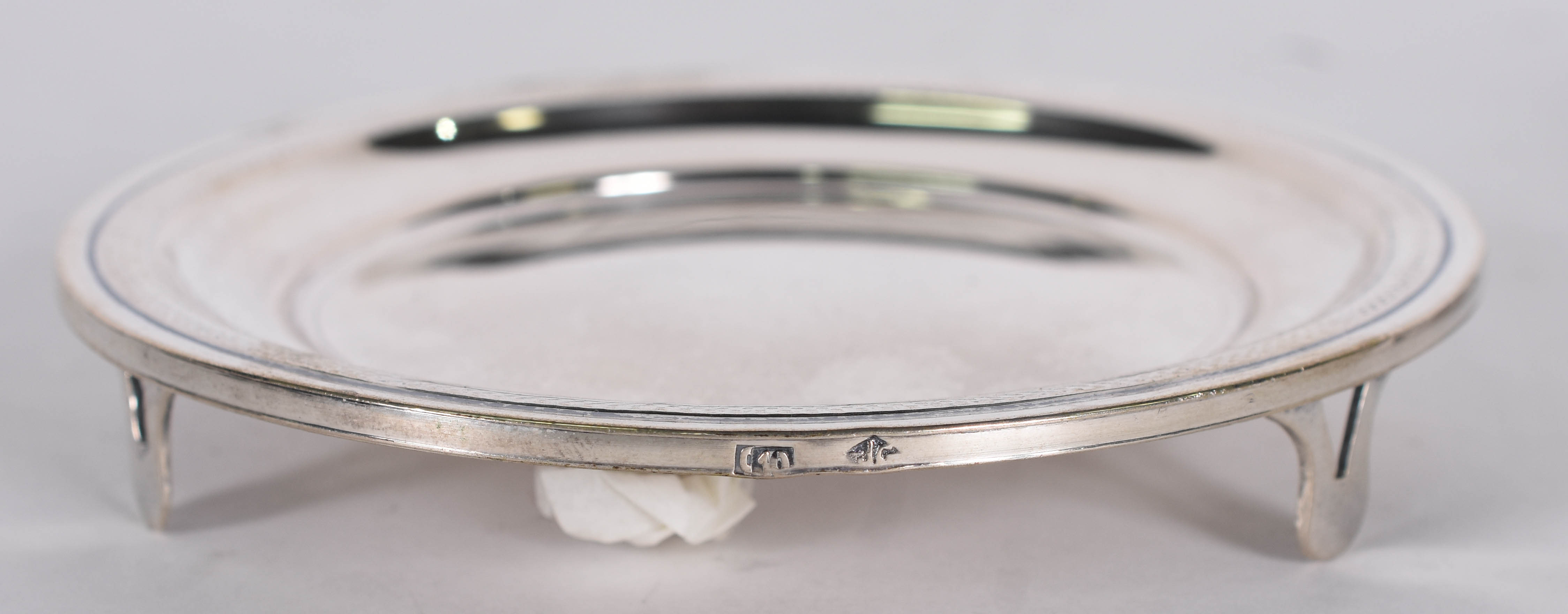 Par de pequenas salvas de prata contraste 10 dinheiros . ( Por... - foto 4 de 4