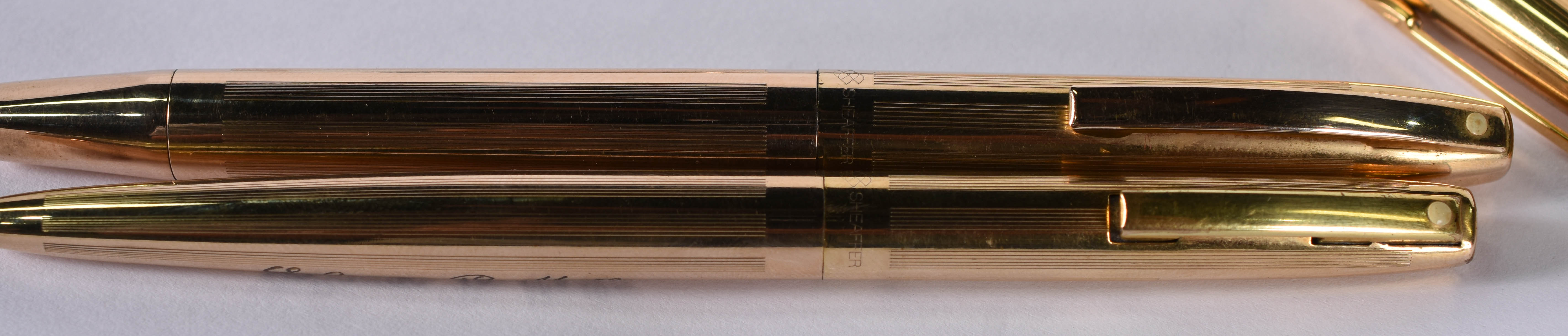Sete canetas variadas , Parker e Sheaffer , 5 com nomes gravados e 3... - foto 5 de 8