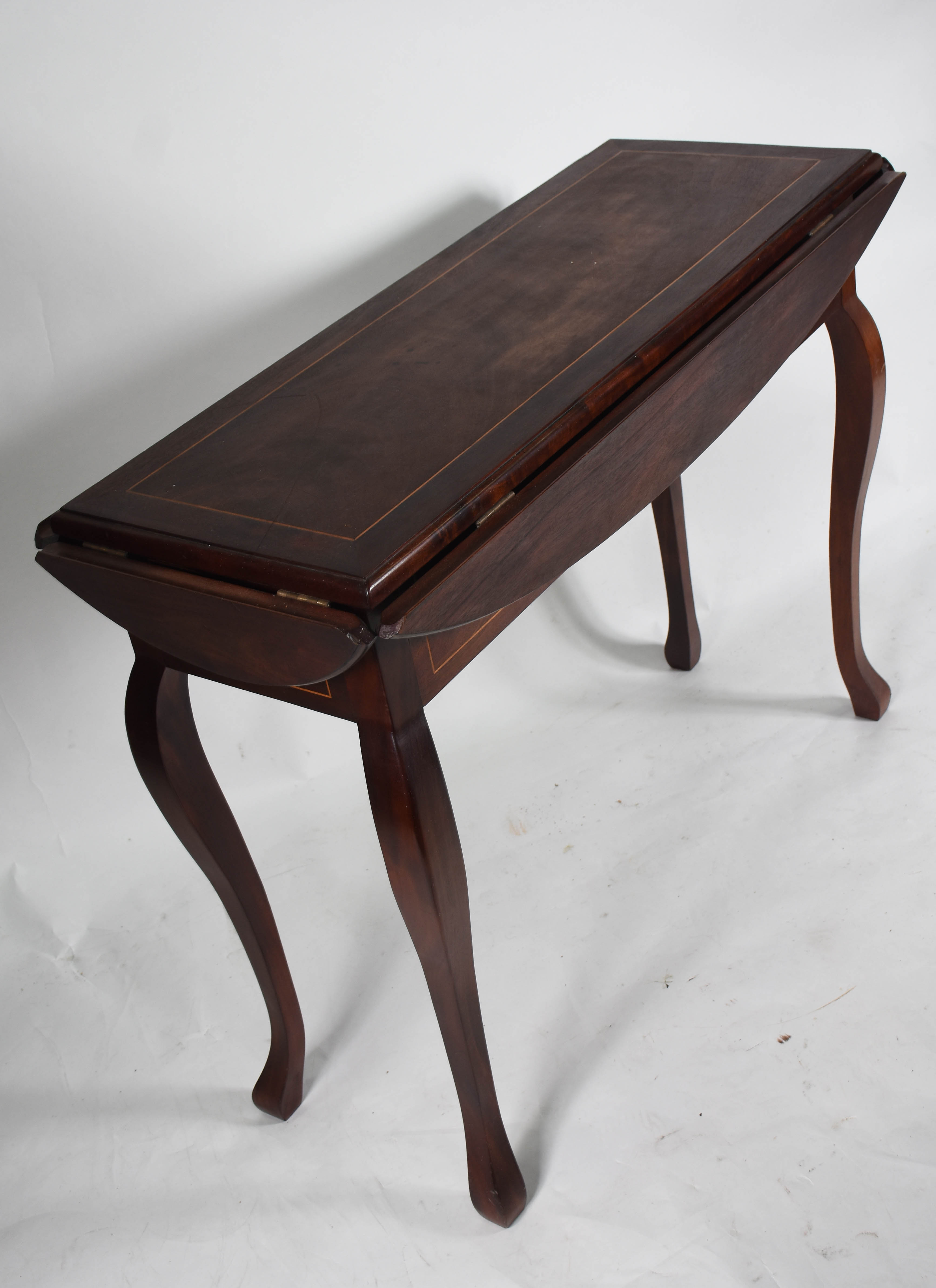 Console de madeira nobre com abas ( medidas com abas 117 cm de... - foto 2 de 5