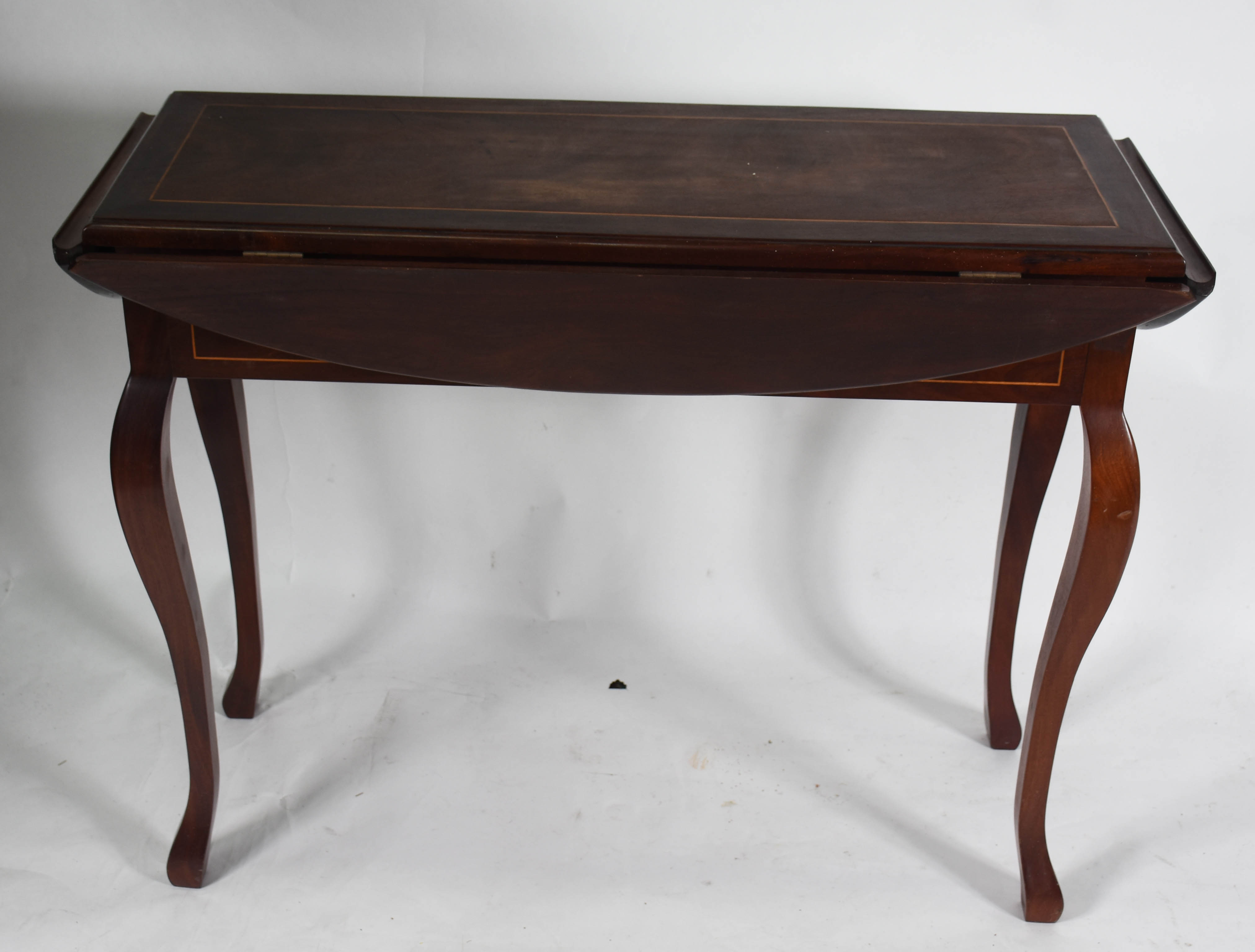 Console de madeira nobre com abas ( medidas com abas 117 cm de... - foto 4 de 5