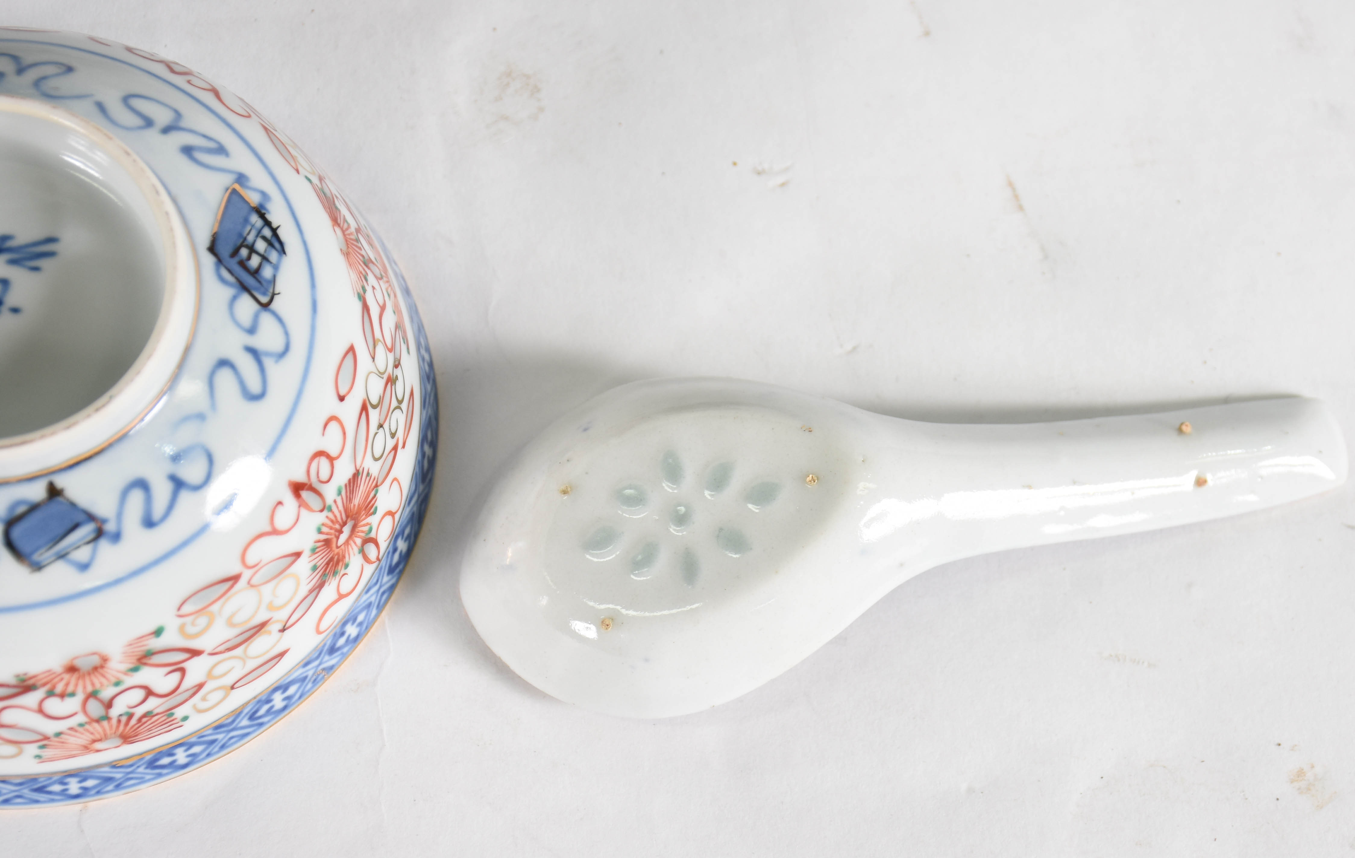 Serviço de jantar de porcelana oriental " Grão de arroz " sendo, 12... - foto 3 de 5