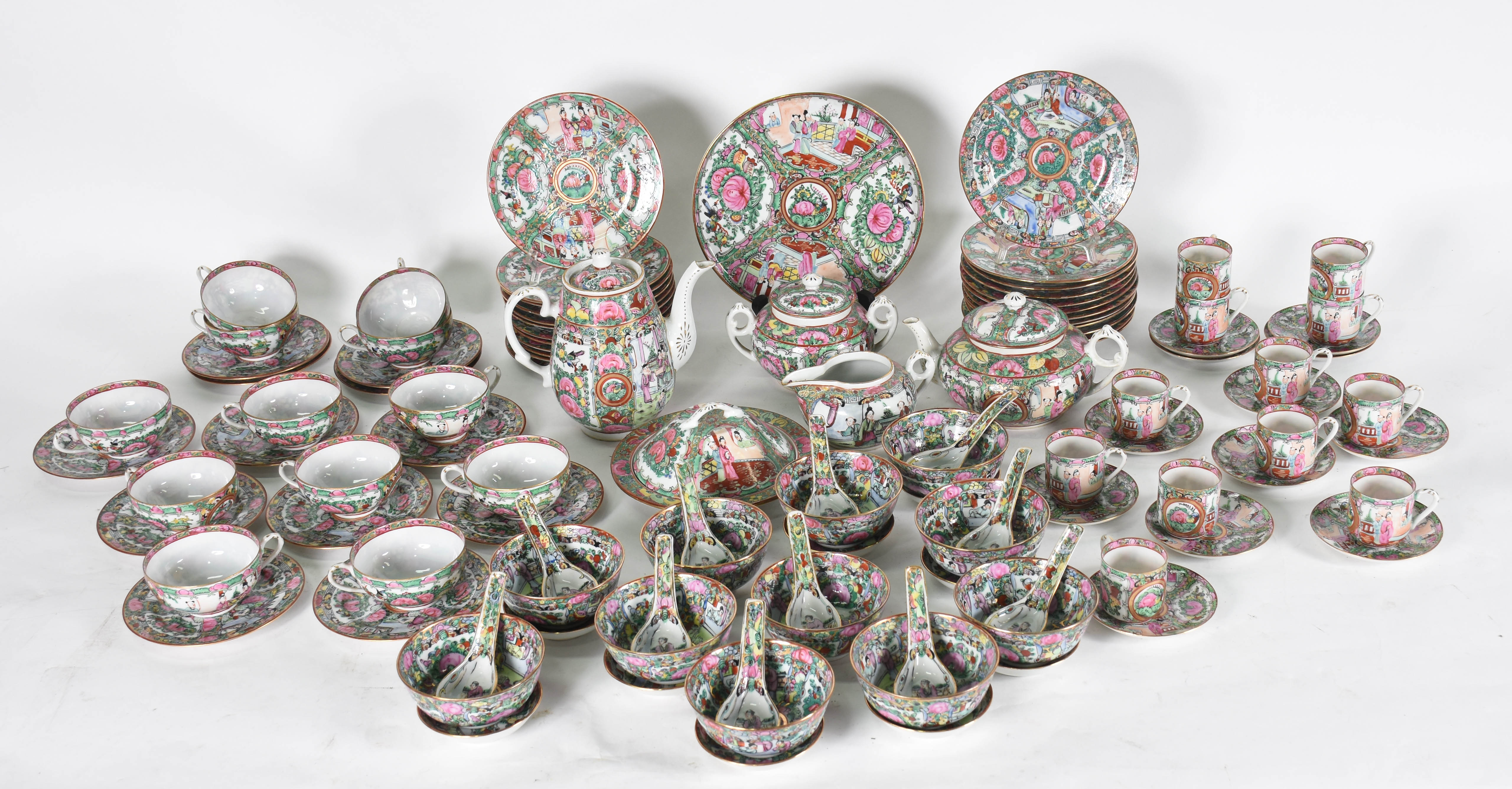 Aparelho de chá , café e jantar de porcelana oriental : 2 Sopeira , 2... - foto 3 de 8